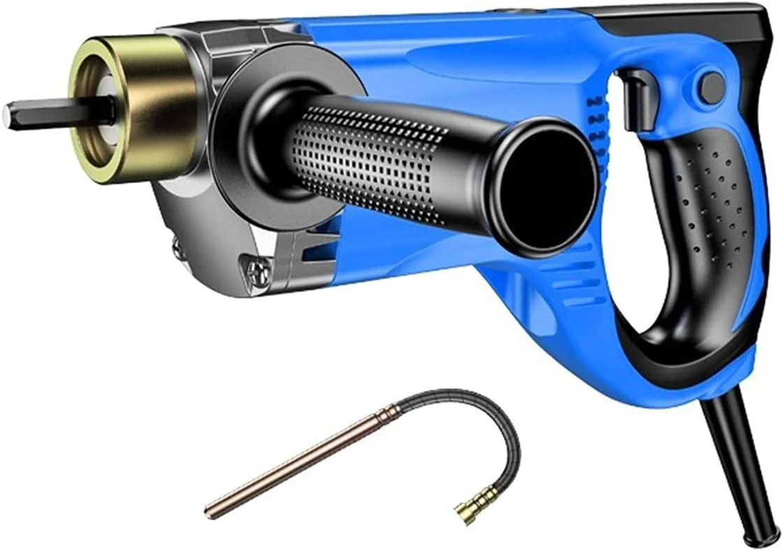 ویبراتور بتن Esloy، ویبراتور برقی دستی با میله مسی 1 متری، 1.2 متری و 1.5 متری، ابزار بتن (موتور 3980 وات + میله 1.2 متری)