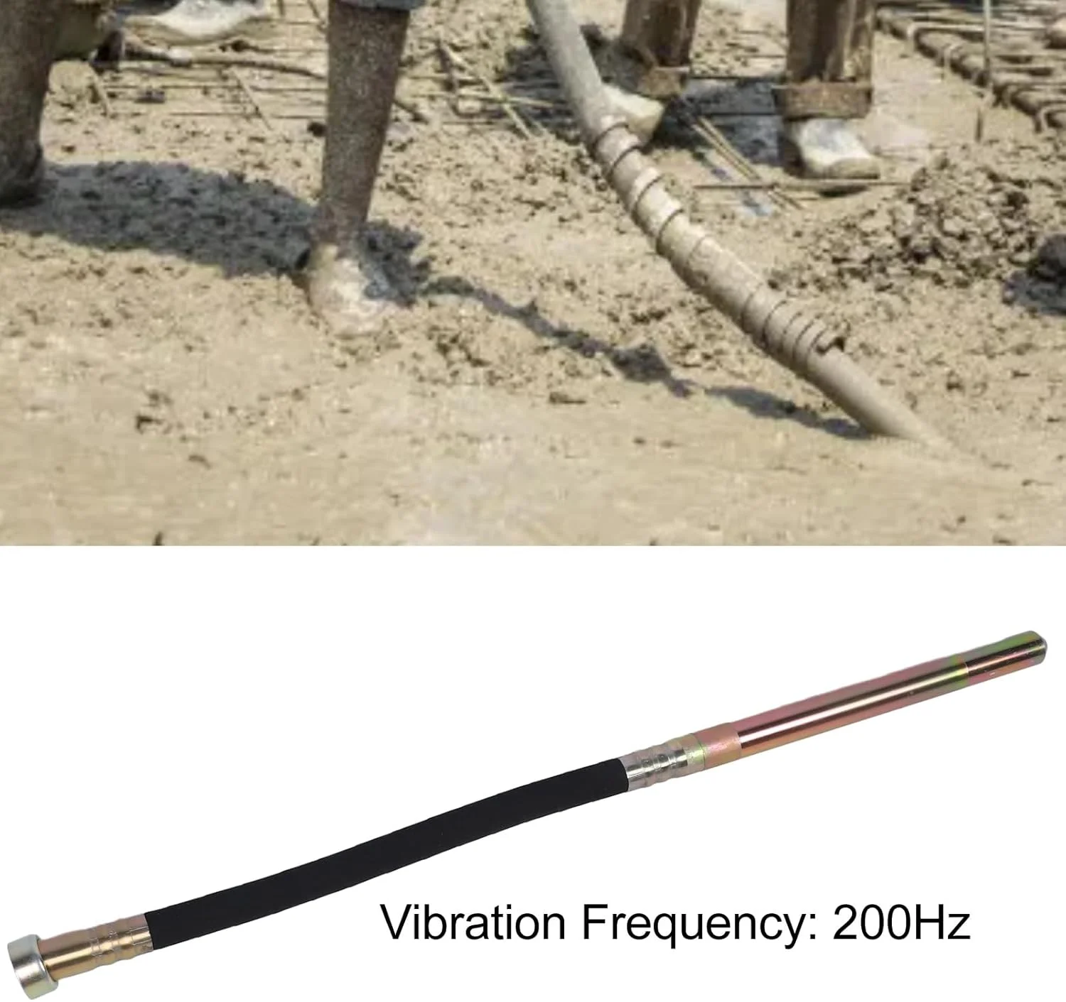 ابزار ویبره بتن بدون پوسته پوسته شدن Fafeicy، میله لاستیکی فولادی ویبره بتن 35 میلی متر قطر شفت 0.4 اینچ برای ساخت و ساز (1.5 متر / 4.9 فوت) ابزار ویبره بتن بدون پوسته پوسته شدن Fafeicy، میله لاستیکی فولادی ویبره بتن 35 میلی متر قطر شفت 0.4 اینچ برای ساخت و ساز (1.5 متر / 4.9 فوت)