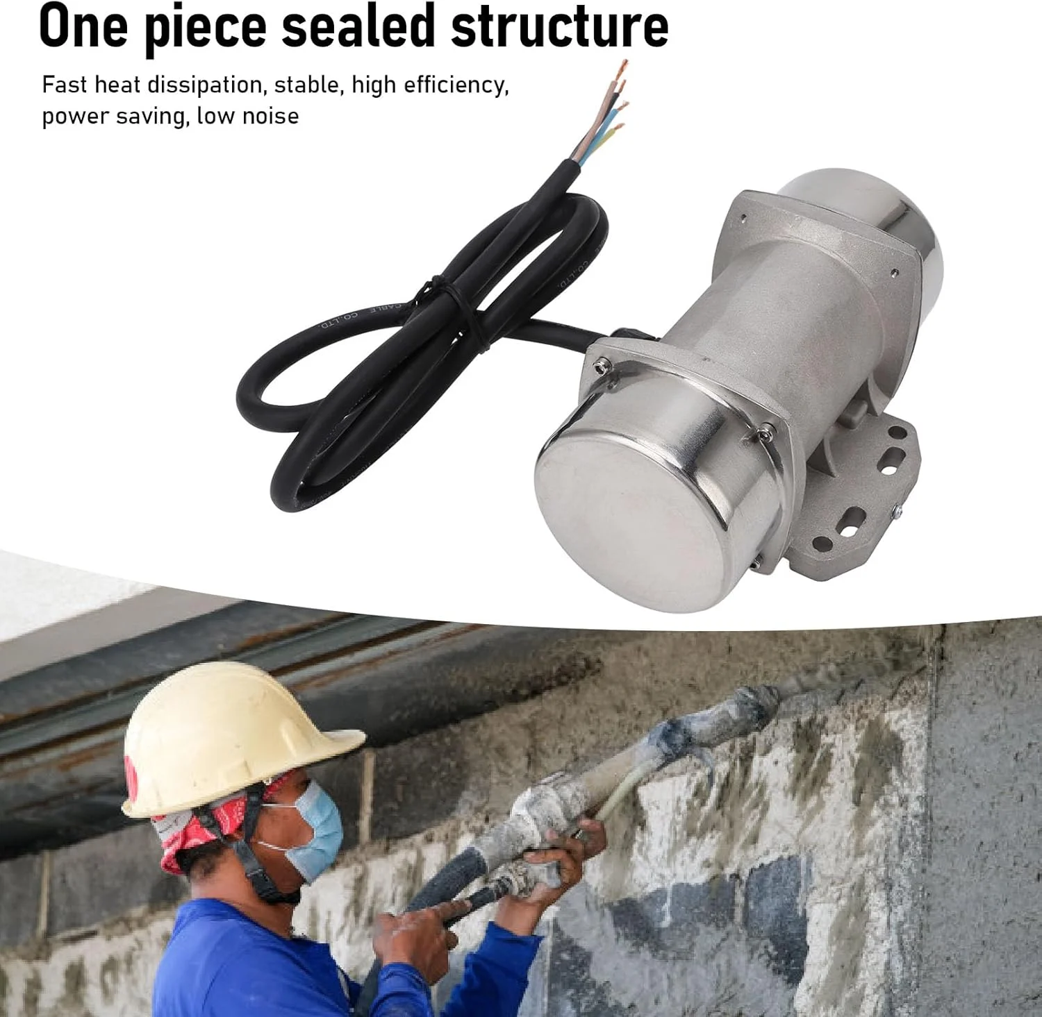 موتور ویبره صنعتی Eujgoov آلیاژ آلومینیوم 3 فاز IP66 موتور ویبره برقی برای تجهیزات ساخت و ساز صفحه نمایش های لرزشی