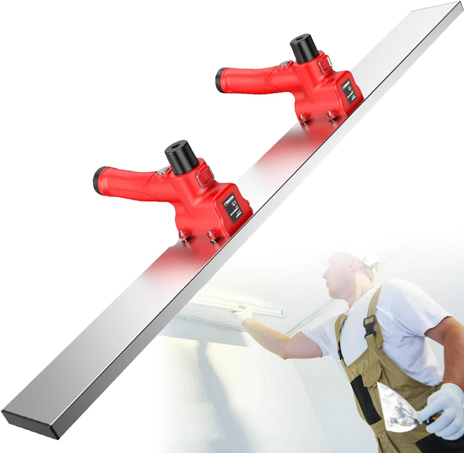 شمشه برقی SCIAZA، پرداخت نهایی سیمان بی سیم، ابزار ویبره برای پردازش بتن، 12000 دور در دقیقه تیغه 180 سانتی متری ابزار پرداخت بتن