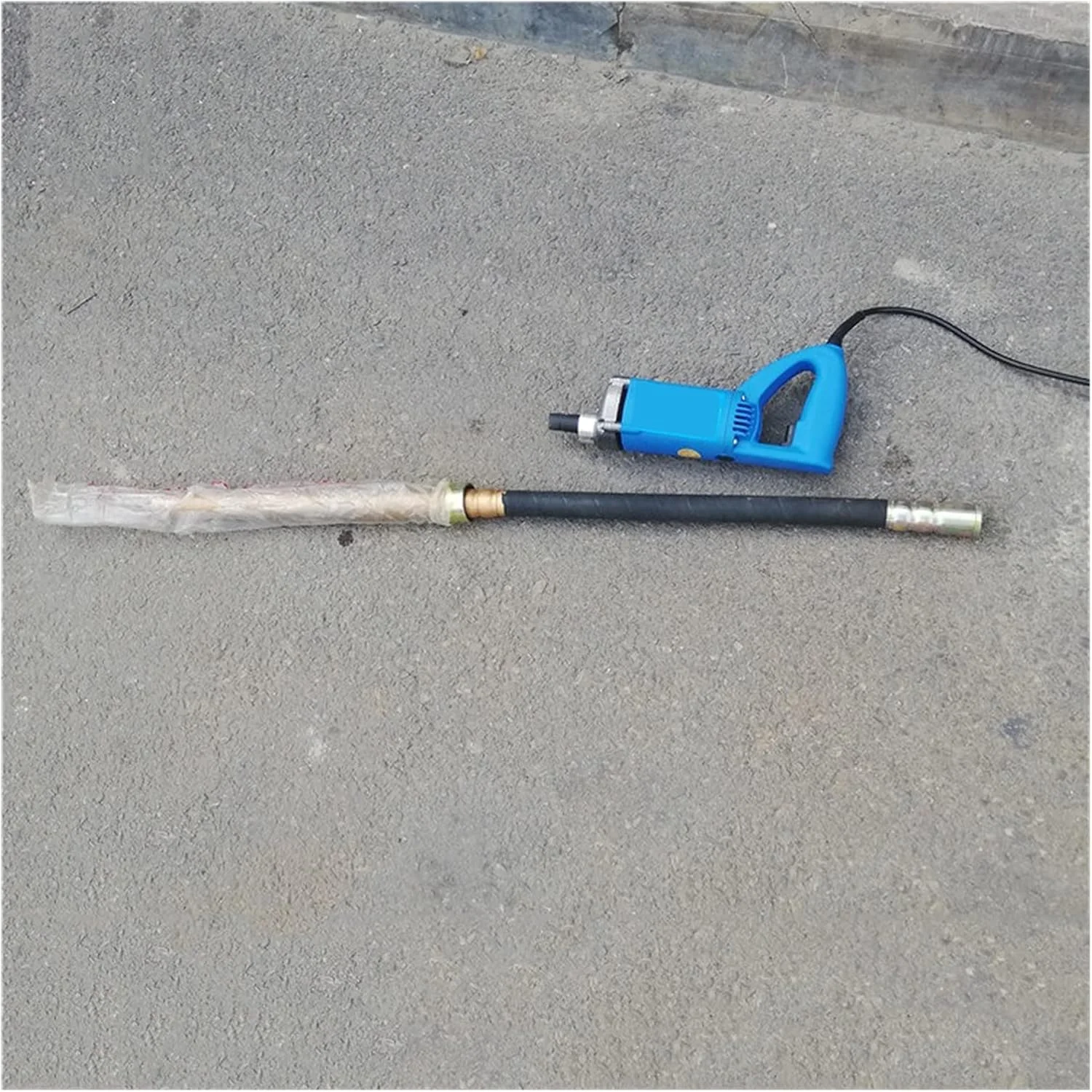 ویبراتور بتن دستی ERTUUYD، ویبراتور برقی بتن، از بین برنده حباب سیمان با میله مسی 1 متری، 1.2 متری، 1.5 متری، ابزار بتن (موتور 1180 وات + میله 1.5 متری)