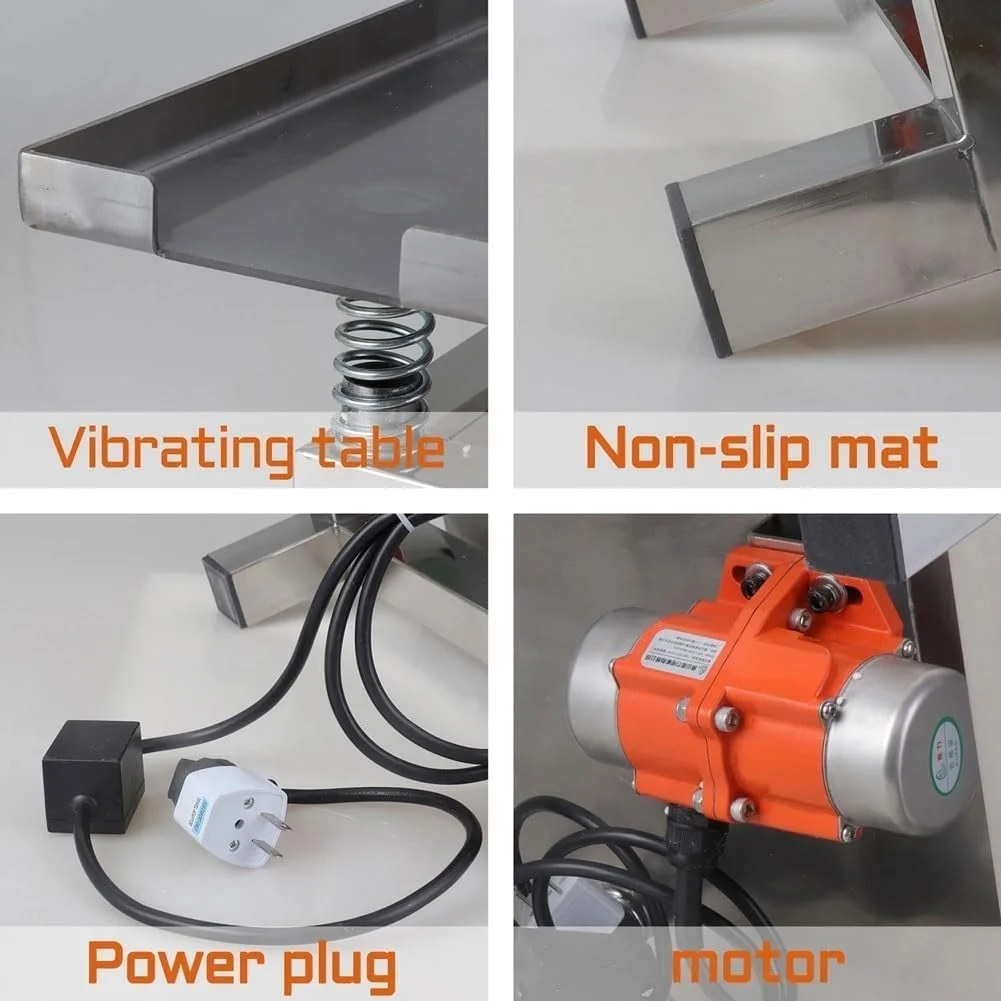 میز ویبره بتن برقی، پلتفرم ویبره بتن استیل 35/50 سانتی متری، میز تست بلوک ویبراتور، 3000/3600 دور در دقیقه، حذف حباب ها و تکان دادن رسوب، برای صنعت (50 سانتی متر)