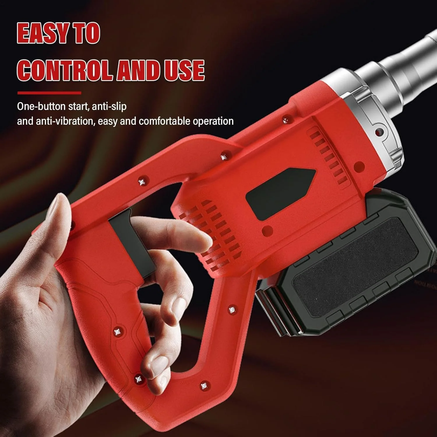 ابزار پرداخت بتن برقی، کیت ویبراتوری شمشه بتن برقی، سر دستگاه + موتور، ماشین پرداخت سیمان شمشه برقی بی سیم، موتور ویبره پرداخت سیمان شمشه