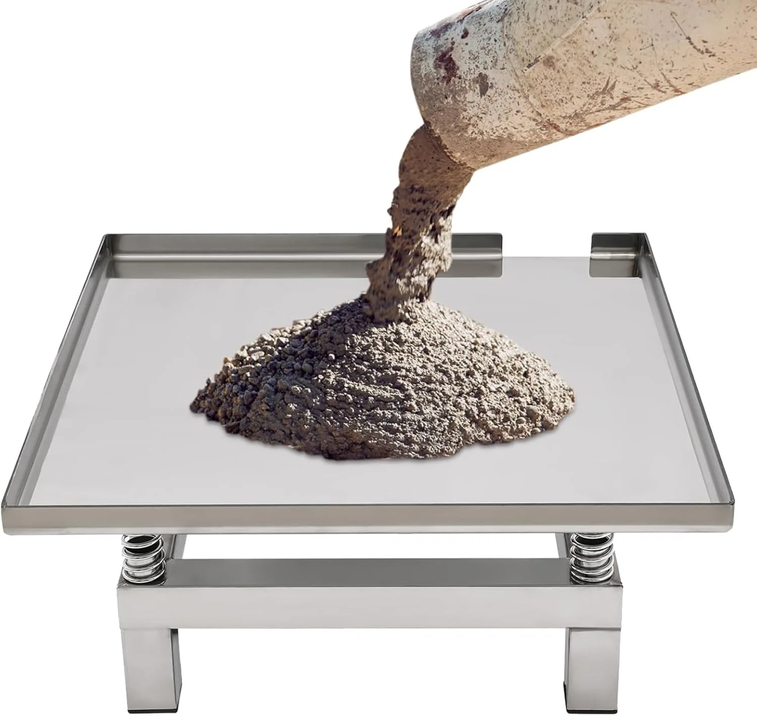 میز ویبره بتن استیل ضد زنگ، پلتفرم ارتعاشی بلوک تست 35×35 سانتی‌متری، میز تست ارتعاشی چند منظوره، برای قالب‌گیری ارتعاشی، افزایش استحکام بتن