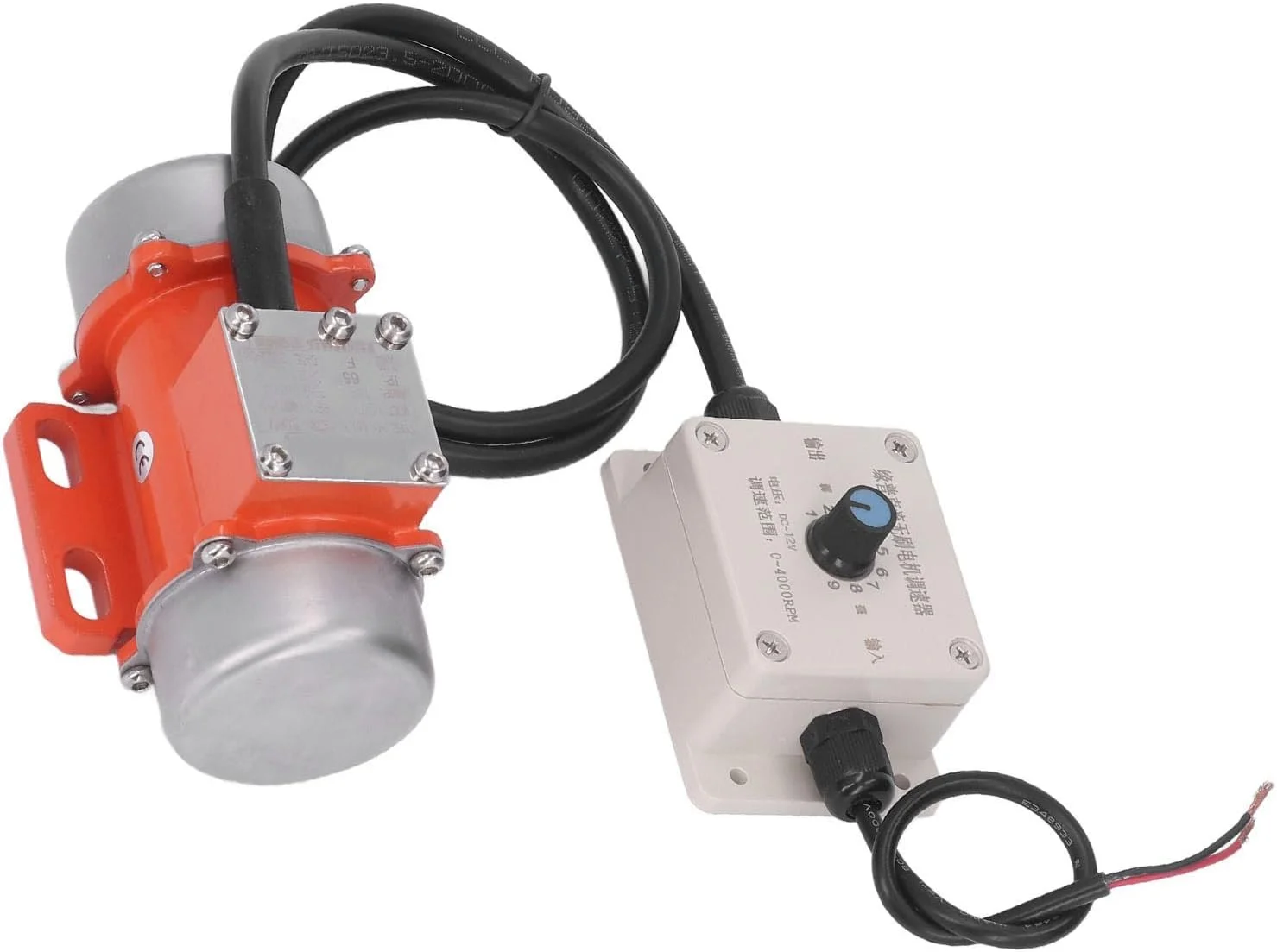 موتور ویبره برقی Depisuta، موتور ویبراتور بتن مینیاتوری 30 وات با قابلیت تنظیم سرعت 4000 دور در دقیقه، موتور لرزش کم صدا برای معادن، متالورژی، زغال سنگ، برق (DC12V)