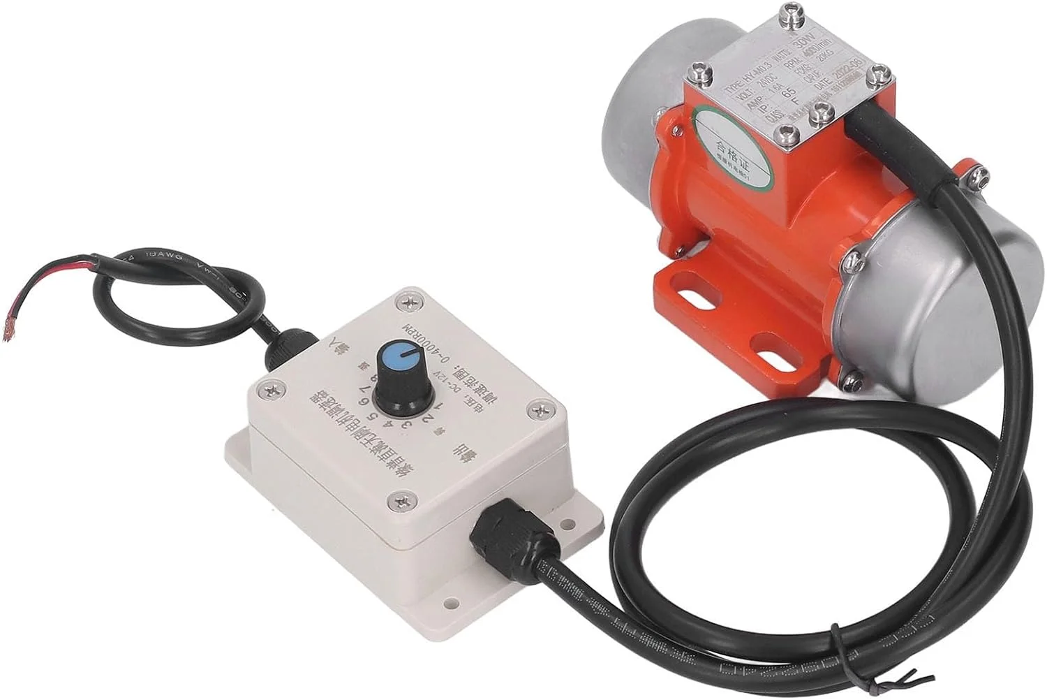 موتور ویبره برقی Depisuta، موتور ویبراتور بتن مینیاتوری 30 وات با قابلیت تنظیم سرعت 4000 دور در دقیقه، موتور لرزش کم صدا برای معادن، متالورژی، زغال سنگ، برق (DC12V)