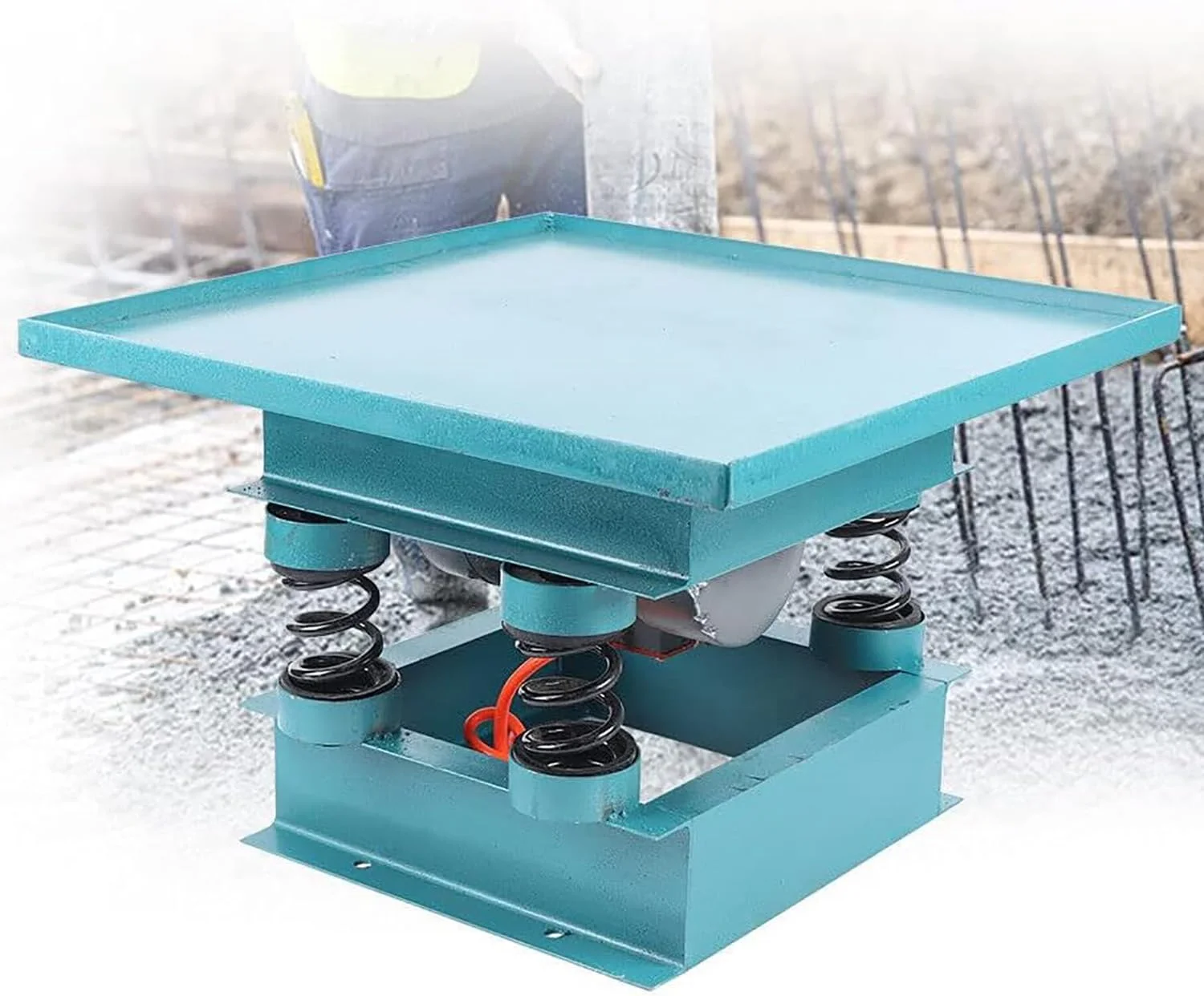 میز ویبره بتن برقی COYEUX 350W، ویبراتور بتن 50 * 50 سانتی متر، 2860 بار در دقیقه ارتعاش، ایده آل برای از بین بردن حباب های هوا و لیوان ها