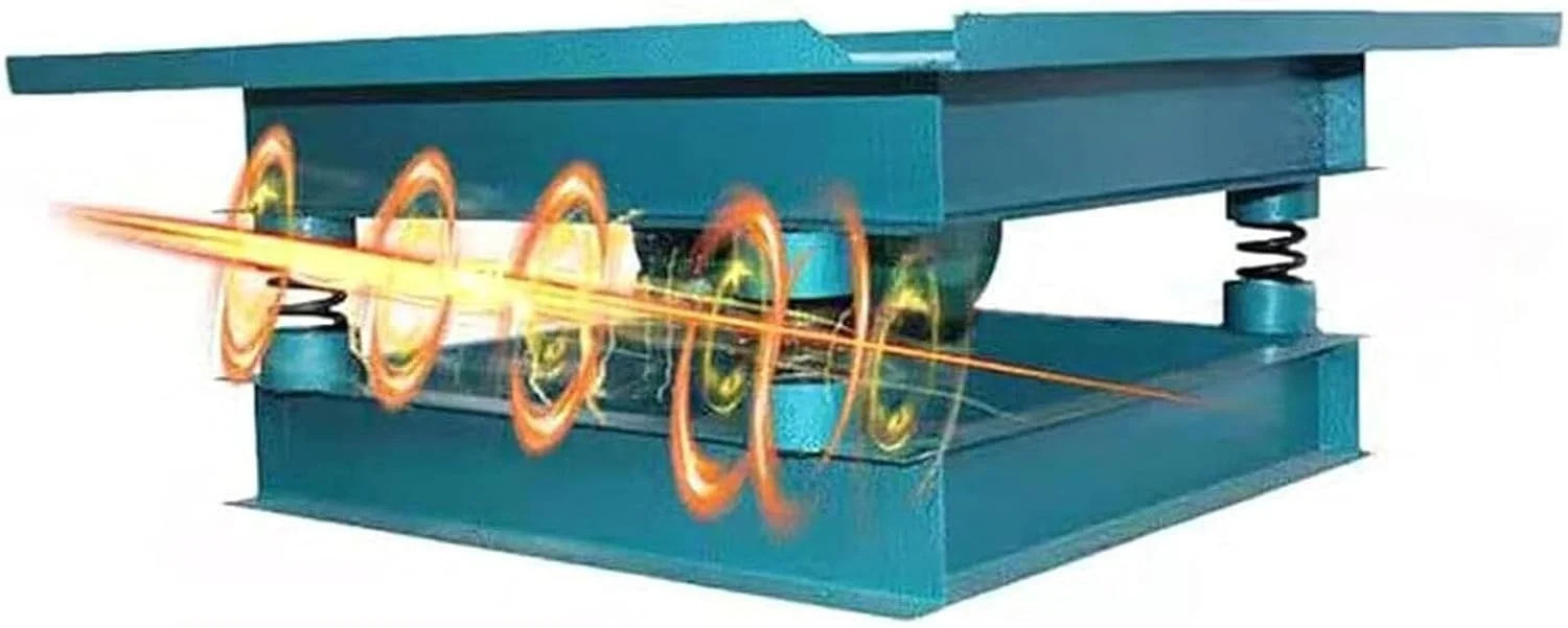 میز ویبره بتن برقی COYEUX 350W، ویبراتور بتن 50 * 50 سانتی متر، 2860 بار در دقیقه ارتعاش، ایده آل برای از بین بردن حباب های هوا و لیوان ها