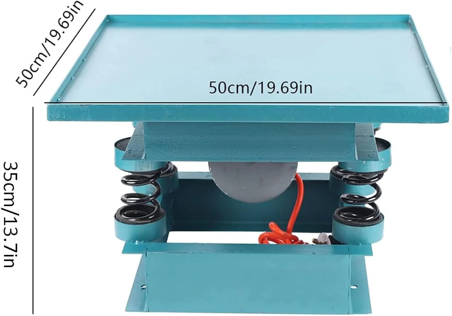 میز ویبره بتن برقی COYEUX 350W، ویبراتور بتن 50 * 50 سانتی متر، 2860 بار در دقیقه ارتعاش، ایده آل برای از بین بردن حباب های هوا و لیوان ها