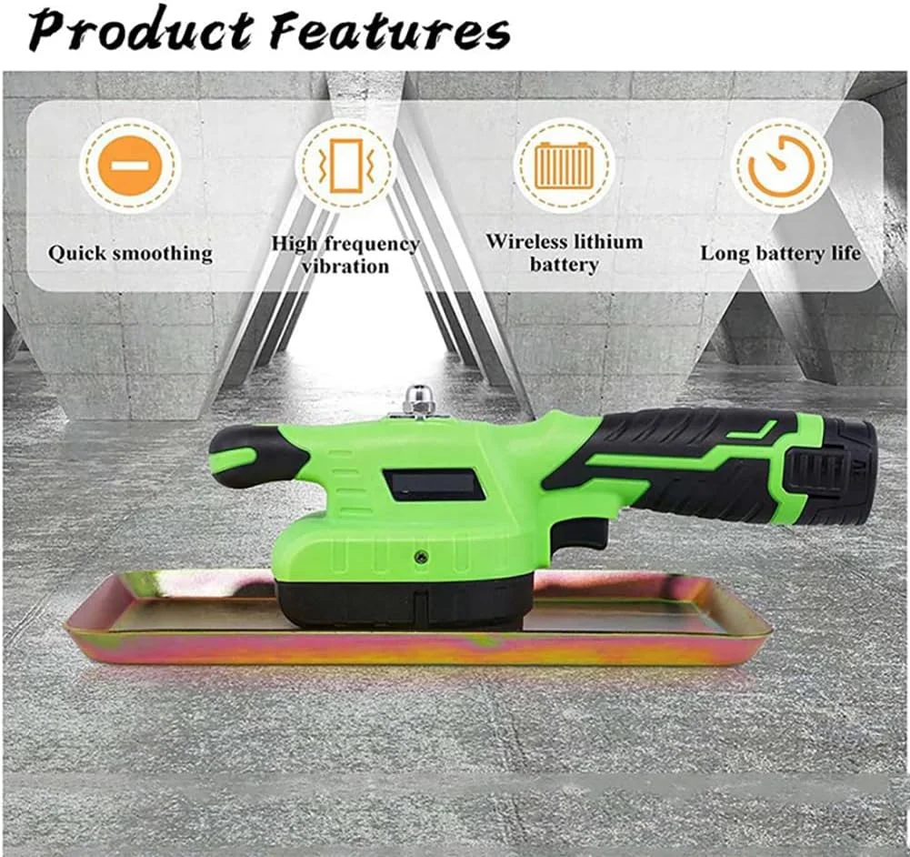 ماله بتن تخت شارژی 2800 دور در دقیقه، ویبراتور بتن دستی، پوکر بتن، دستگاه ماله کشی لرزشی سیمان بتن برای ساخت و ساز