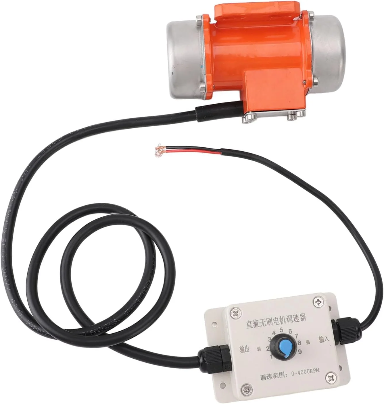 موتور ویبراتور بتن Cryfokt، موتور ویبره براشلس DC 24 ولت آلیاژ آلومینیوم IP65 با کنترلر سرعت، ابزار ویبره موتورهای ویبره برقی برای معادن و ساخت و ساز