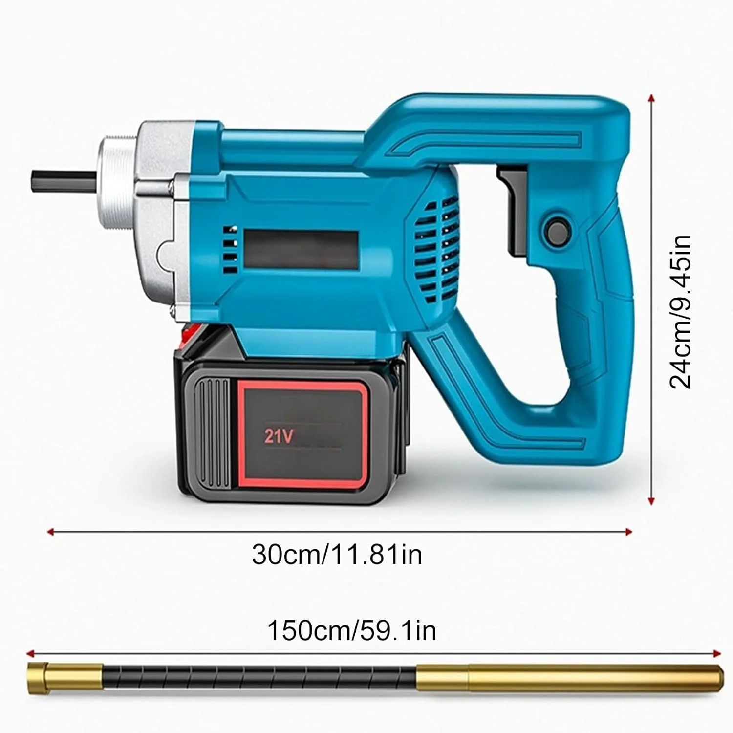ویبراتور بتن شارژی، پوکر ویبره سیمانی برقی 3880 واتی با میله ویبره 1.5 متری، ابزار ویبره بتن دستی با شارژر و باتری، ویبراتور صنعتی قوی برای پل، جاده ویبراتور بتن شارژی، پوکر ویبره سیمانی برقی 3880 واتی با میله ویبره 1.5 متری، ابزار ویبره بتن دستی با شارژر و باتری، ویبراتور صنعتی قوی برای پل، جاده