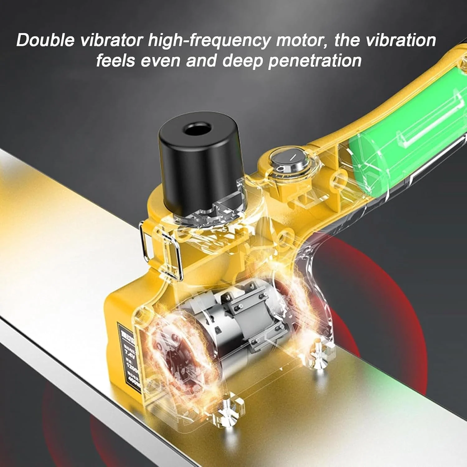 کیت شمشه ویبره بتن، ابزار پرداخت بتن شمشه برقی با تیغه 100 سانتی متری، ابزار ویبره پرداخت بتن شمشه برقی تجاری 12000 دور در دقیقه، خط کش کوبه ای تراز کننده سطح بتن (رنگ :