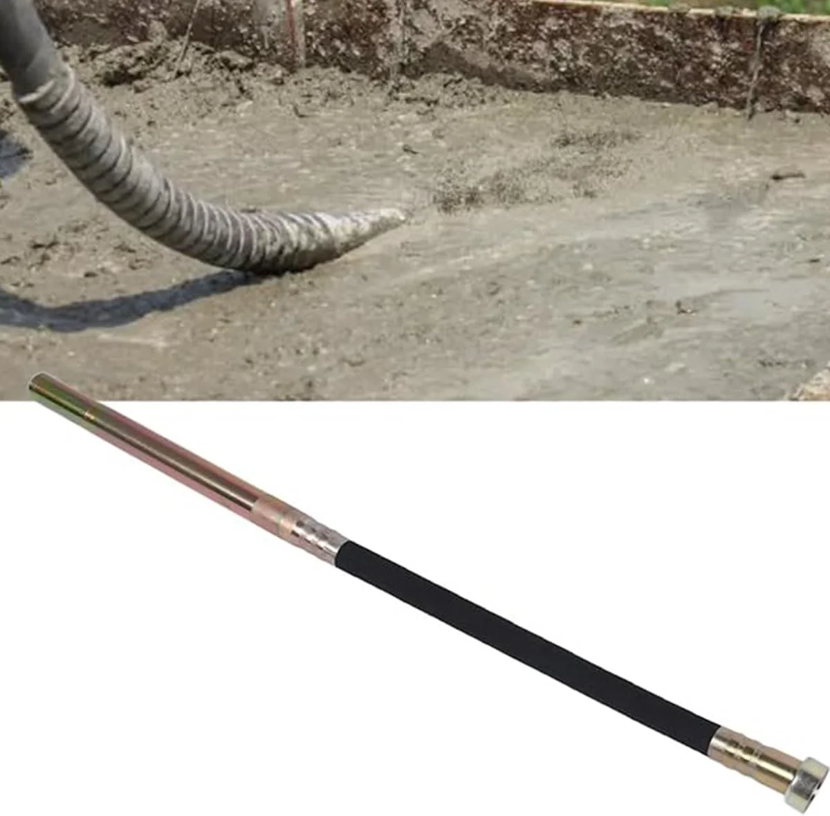 ویبراتور بتن بی سیم 35 میلی متری، ابزار ویبره بتن دستی، ابزار ویبره بتن بی سیم، ویبراتور حذف حباب هوا برای مصارف صنعتی، دریل دستی قابل حمل حذف حباب 35 میلی متری (2 متر / 6.6 فوت)