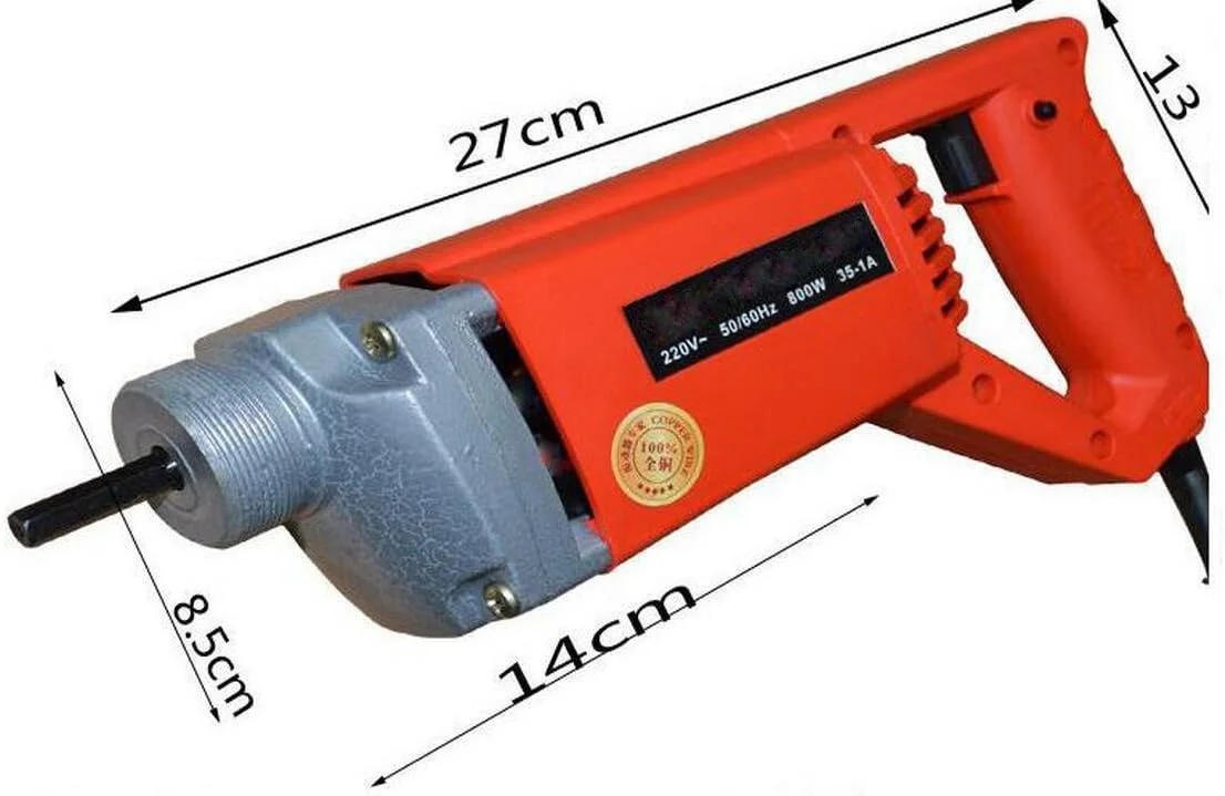ویبراتور بتن 3/4 اسب بخار سنگین، 13000 VPM، حذف حباب های هوا و تراز کردن ویبراتور بتن 3/4 اسب بخار سنگین، 13000 VPM، حذف حباب های هوا و تراز کردن