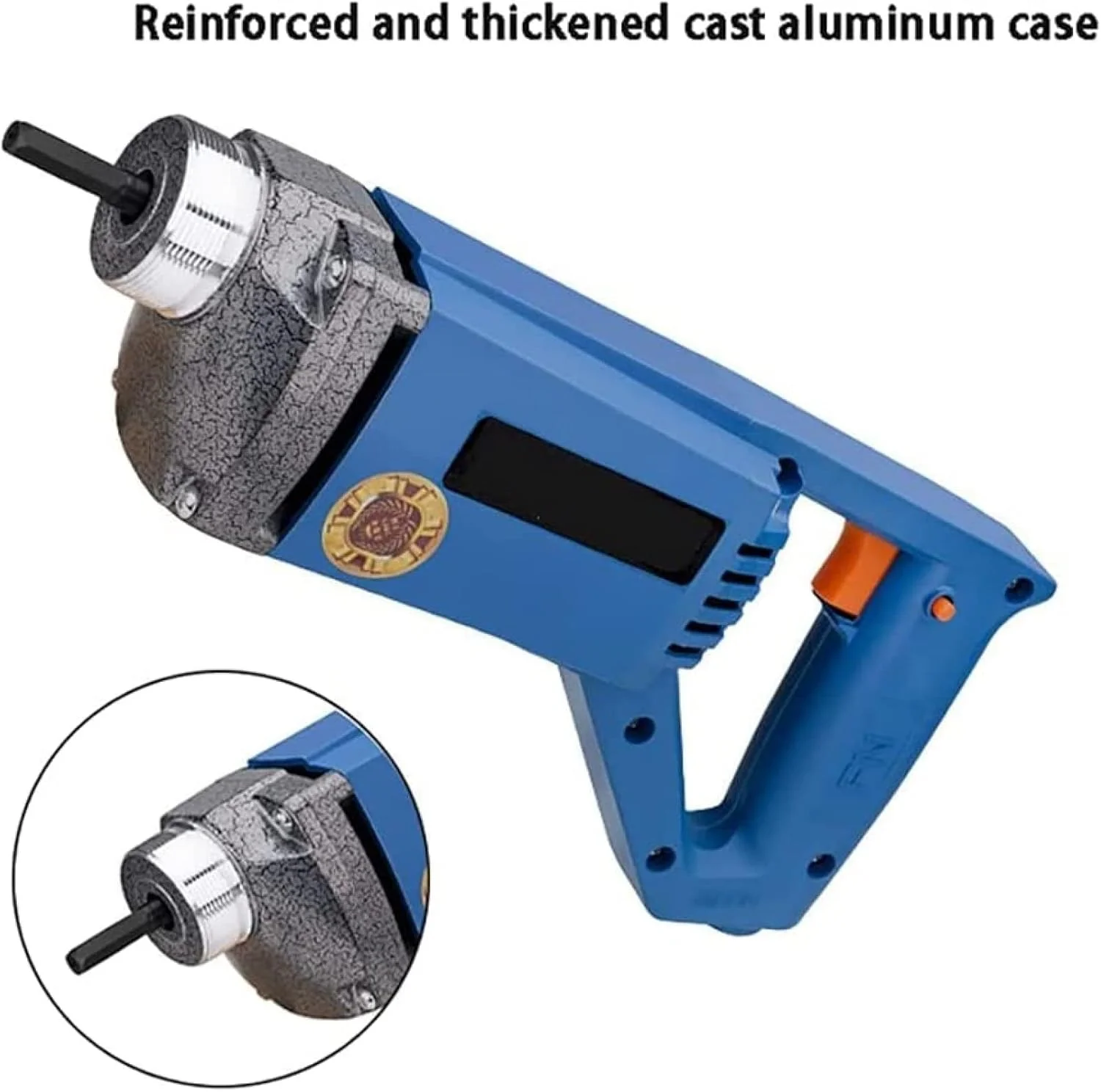 ویبراتور بتن پوکر بتن 1200 وات ویبره بتن برقی 4400 دور در دقیقه ویبراتور صنعتی قوی با شلنگ 1 متری، قطر میله 35 میلی متر