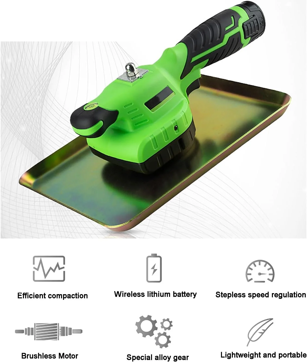 ویبراتور بتن، ماله پره ای تخت بتن بی سیم، تنظیم سرعت پیوسته، ماله پره ای تخت بتن دستی، باتری لیتیومی 12 ولت، فرکانس ارتعاش بالا، برای ساخت و ساز ویبراتور بتن، ماله پره ای تخت بتن بی سیم، تنظیم سرعت پیوسته، ماله پره ای تخت بتن دستی، باتری لیتیومی 12 ولت، فرکانس ارتعاش بالا، برای ساخت و ساز