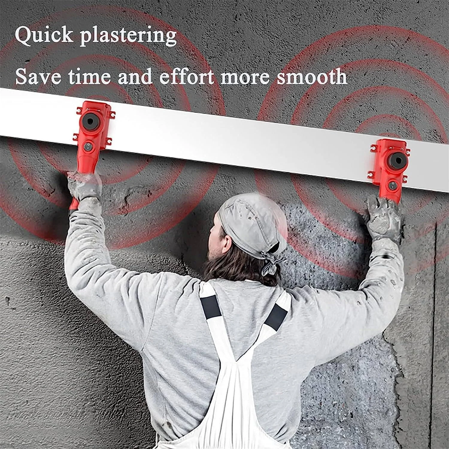 ابزار پرداخت بتن ویبره ای SCIAZA Power Screed، 12000 دور در دقیقه، تیغه 180 سانتی متری / 6 فوتی، ابزار پرداخت سطح بتن، موتور ویبره پرداخت سیمانی برقی بی سیم