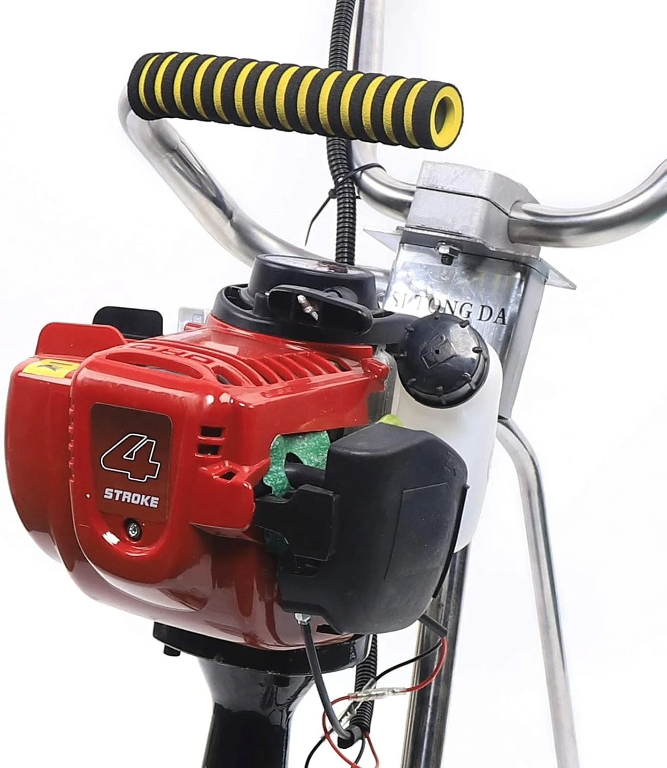 دستگاه ویبراتور بتن 4 زمانه، ویبراتور بتن 35.8 سی سی، شمشه بتن بنزینی 900 وات، موتور بنزینی ویبراتور سیمان بدون خط کش استیل ضد زنگ