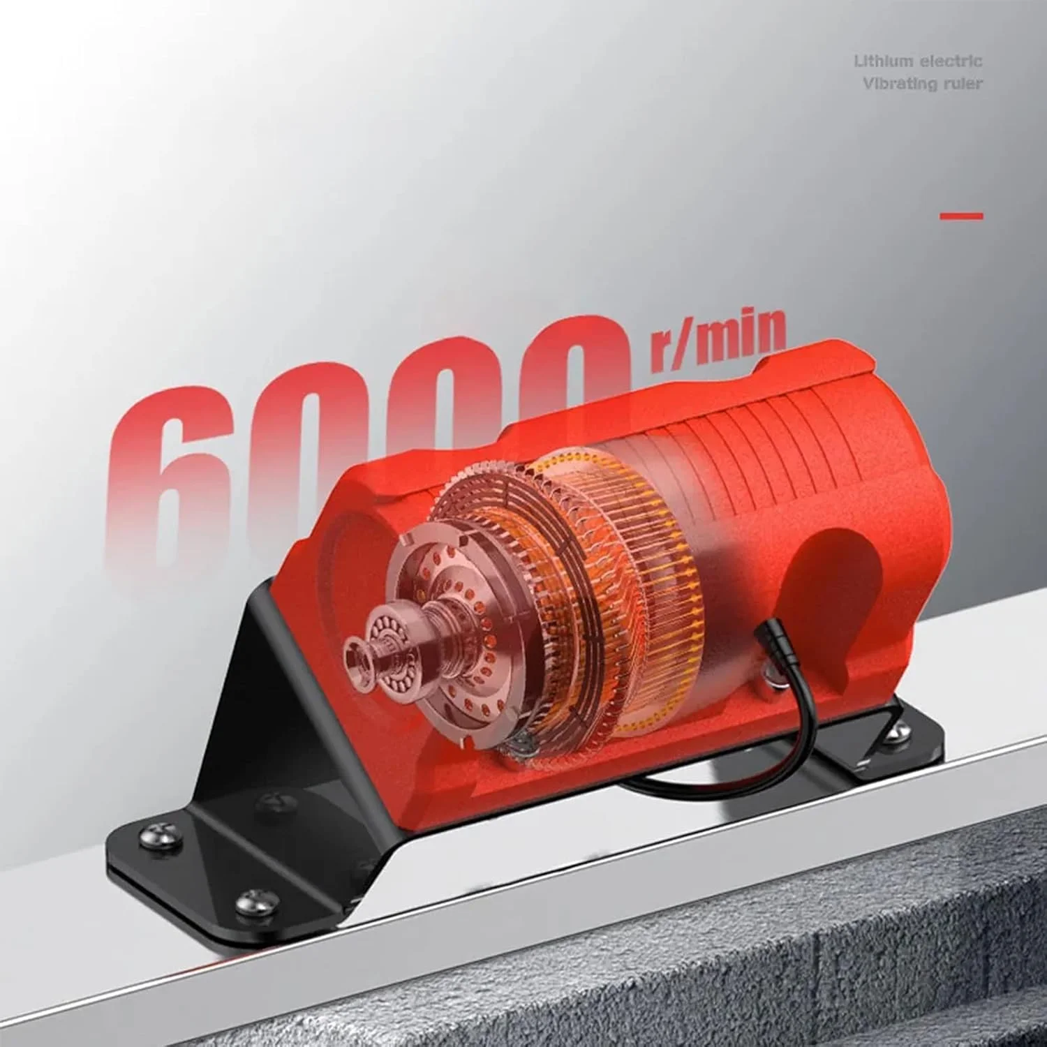 ماله موتوری پرداخت بتن، 6000 دور در دقیقه، تیغه 150 سانتی متری، ابزار پرداخت سطح بتن با اسکراپر و موتور ویبره برای پردازش بتن