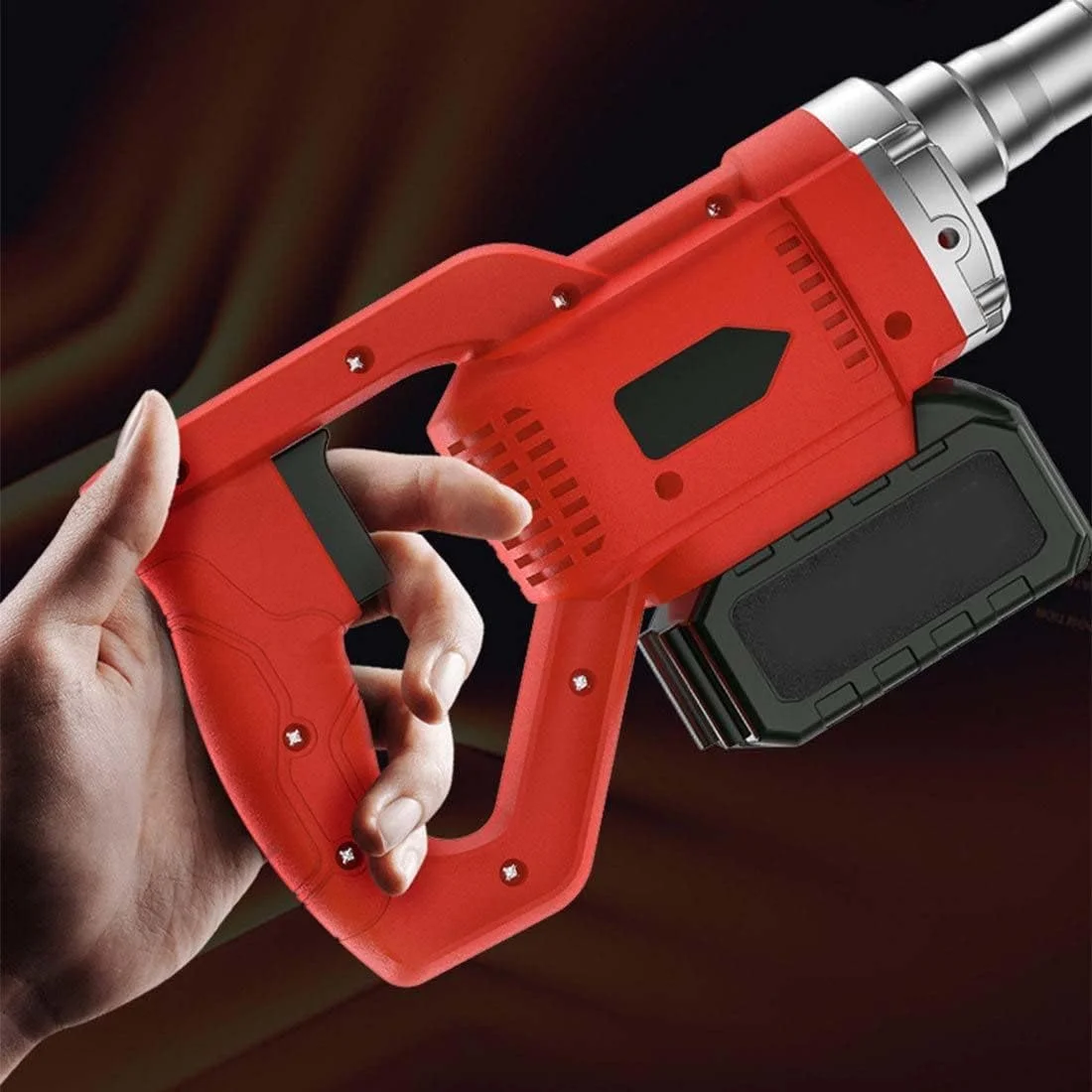 ابزار پرداخت بتن، کیت ویبراتوری شمشه بتن، با باتری، تراز کننده سطح بتن، ماشین ویبره پرداخت سیمان برقی بی سیم