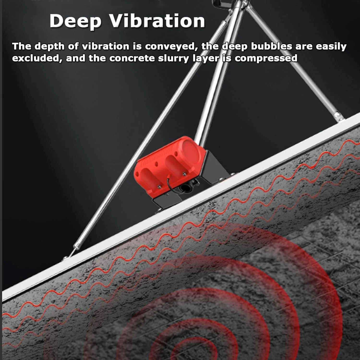 ابزار پرداخت ماله سطوح بتنی با قابلیت تنظیم 9 سرعت و نمایشگر قدرت، کیت تیغه خط کش تراز کننده ویبره سیمانی برقی بی سیم با باتری 6000 دور در دقیقه، 2 باتری