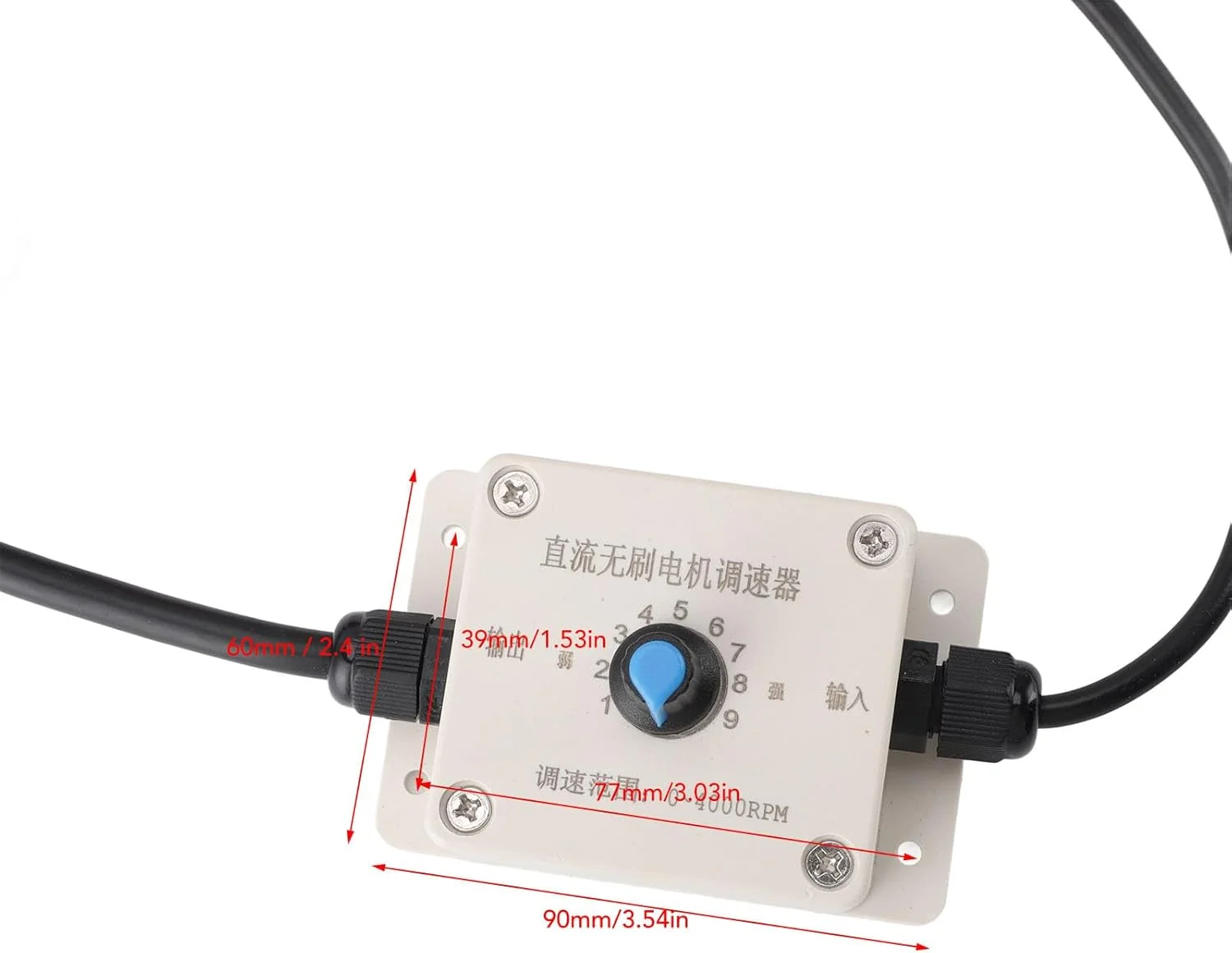 موتور ویبره DC براشلس 30 وات 4000 دور در دقیقه، کنترلر سرعت قابل تنظیم، ویبراتور بتن صنعتی سنگین مینیاتوری، برای میز لرزش (20 وات)