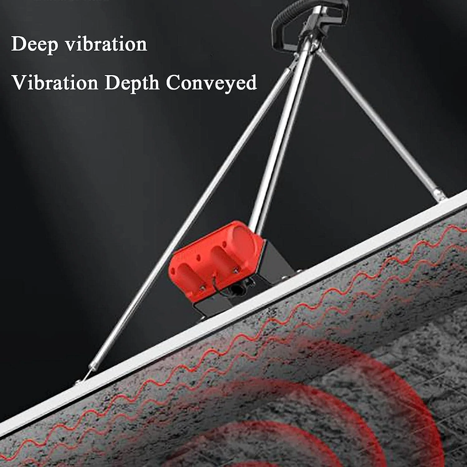 ابزار ویبراتور پرداخت بتن، 6000 دور در دقیقه تیغه 150 سانتی متری ماله پرداخت سطح بتن با اسکراپر و موتور ویبره برای پردازش بتن