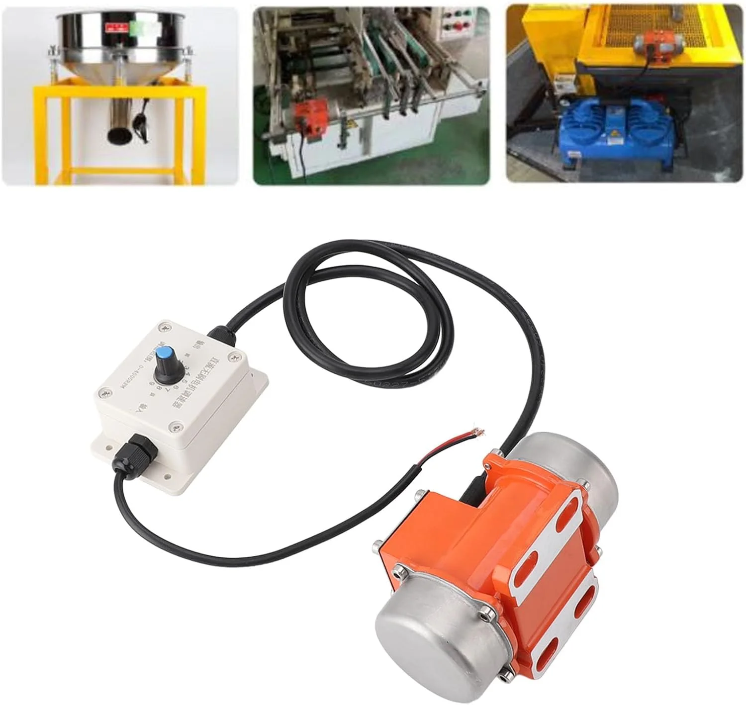 موتور ویبره DC براشلس 30 وات 4000 دور در دقیقه، کنترلر سرعت قابل تنظیم، ویبراتور بتن صنعتی سنگین مینیاتوری، برای میز لرزش (20 وات)