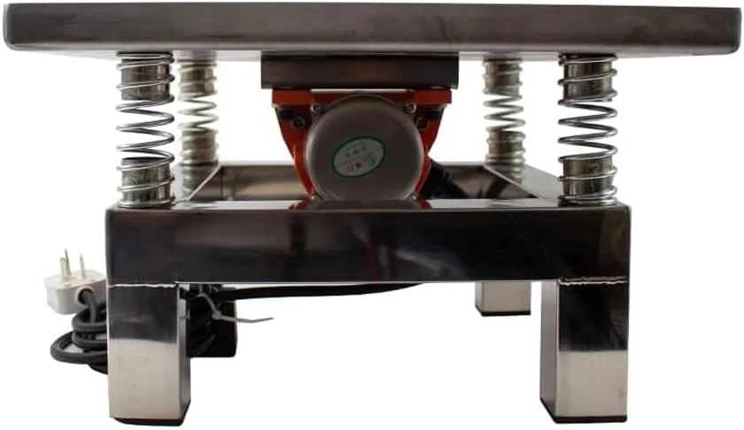 میز ویبره بتن کوچک Amhuui، میز ویبره بتن کوچک، میز تست ویبره، میز ویبره مینی استیل ضد زنگ، ویبراتور صفحه تخت بتنی 3000 دور در دقیقه، 35 * 35 سانتی متر