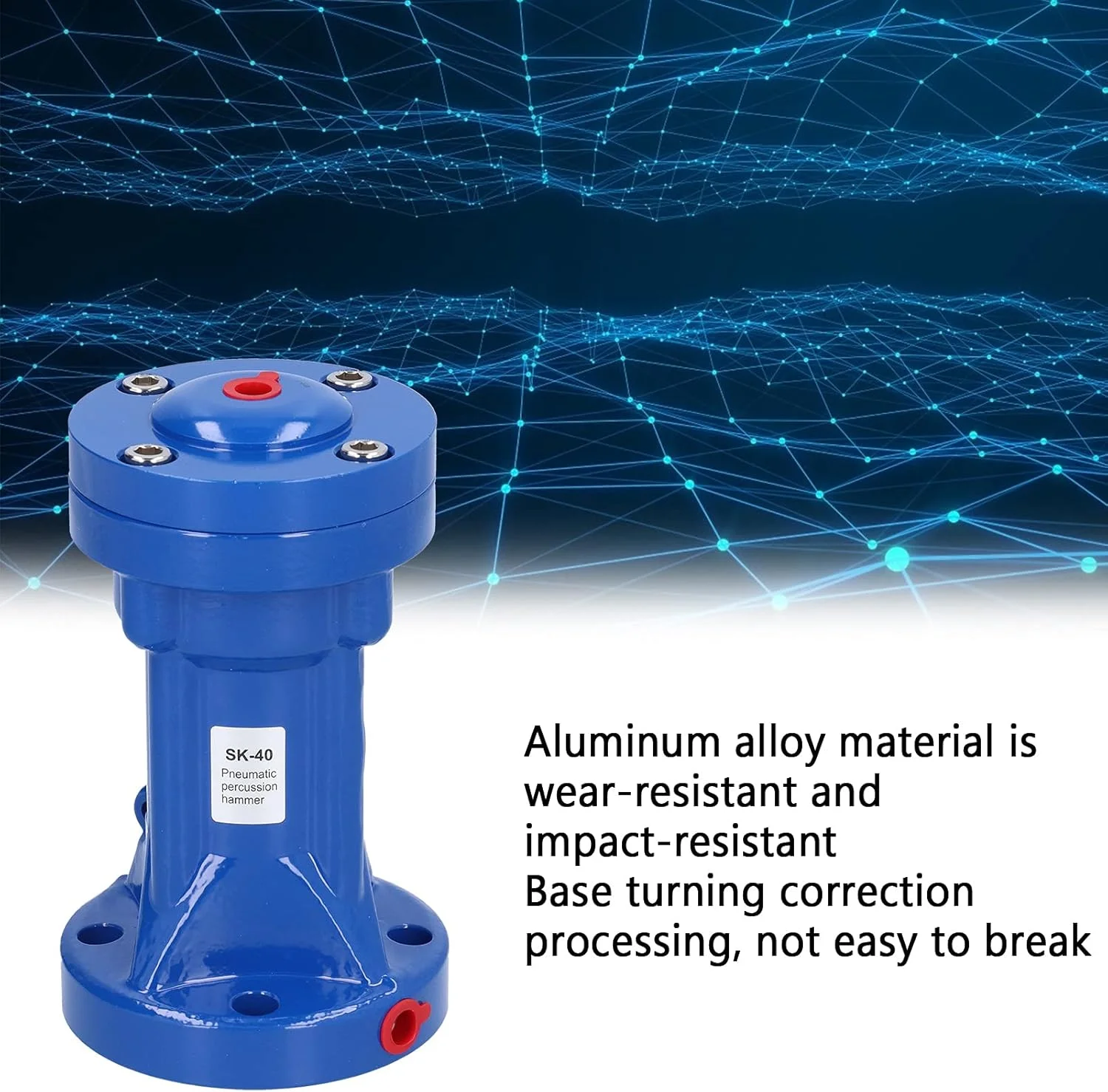 ویبراتور پنوماتیک بریلوکسا، ویبراتور بتن قدرتمند، چکش ضربه ای بادی قابل تنظیم، سازگار با دستگاه های ریزش پودر، تجهیزات صنعتی برای تراکم بتن