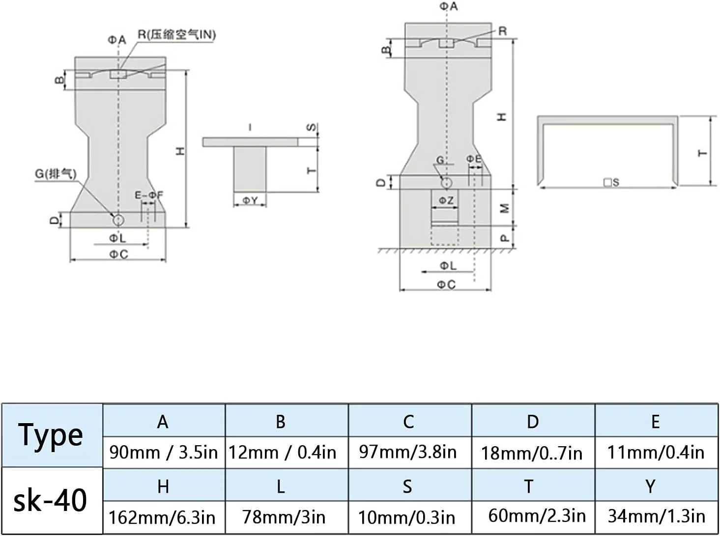 ویبراتور پنوماتیک بریلوکسا، ویبراتور بتن قدرتمند، چکش ضربه ای بادی قابل تنظیم، سازگار با دستگاه های ریزش پودر، تجهیزات صنعتی برای تراکم بتن