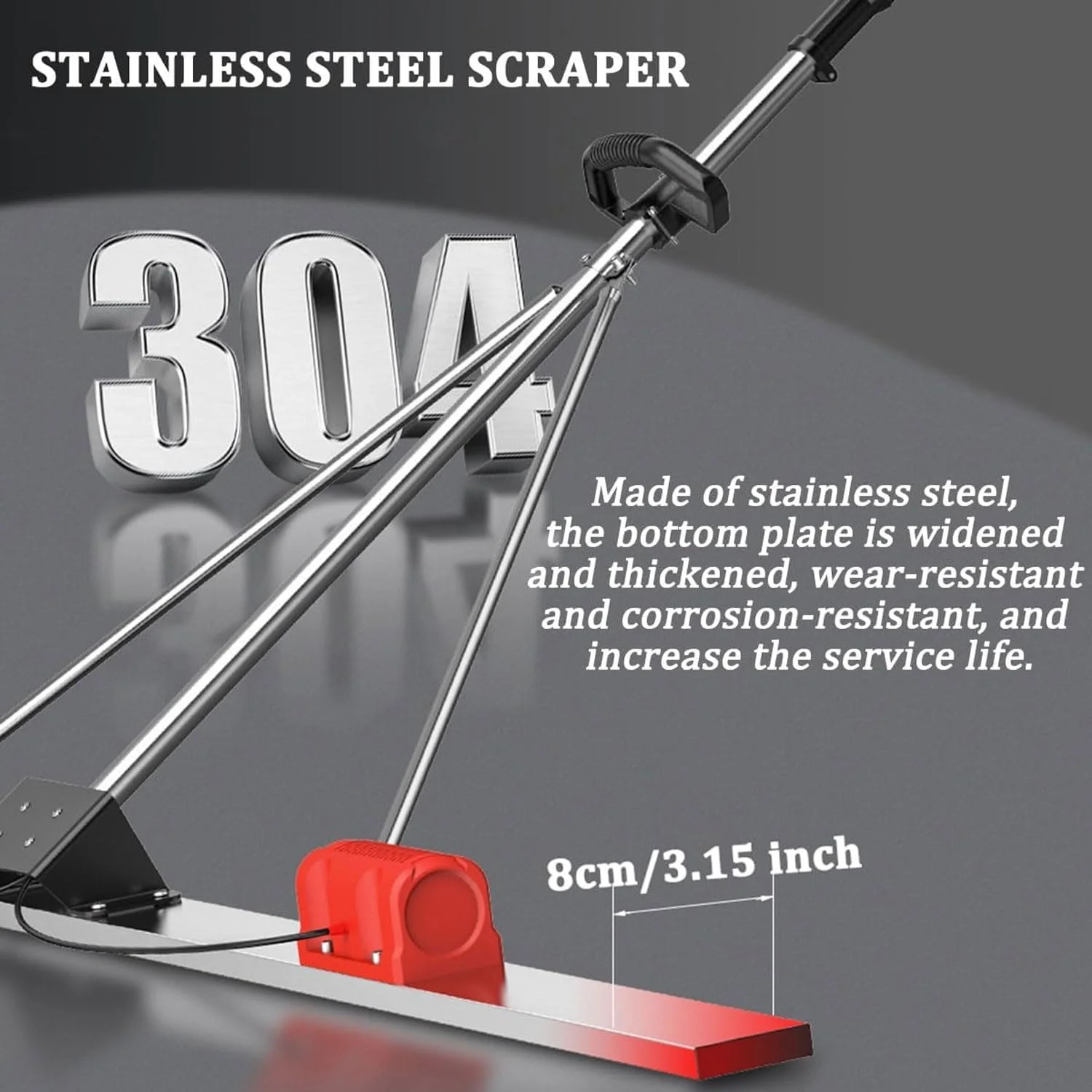 ماله برقی بتن BDJSN Power، ابزار ویبره ماله برقی 1.8 متری، دستگاه ویبره پرداخت سیمان با باتری قابل شارژ، تراز کننده سطح فولاد ضد زنگ 9 سرعته