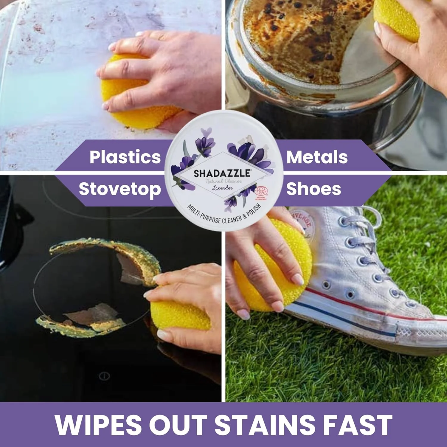 تمیز کننده چند منظوره شادازل با رایحه اسطوخودوس 300 گرمی SHADLAV تمیز کننده چند منظوره شادازل با رایحه اسطوخودوس 300 گرمی SHADLAV