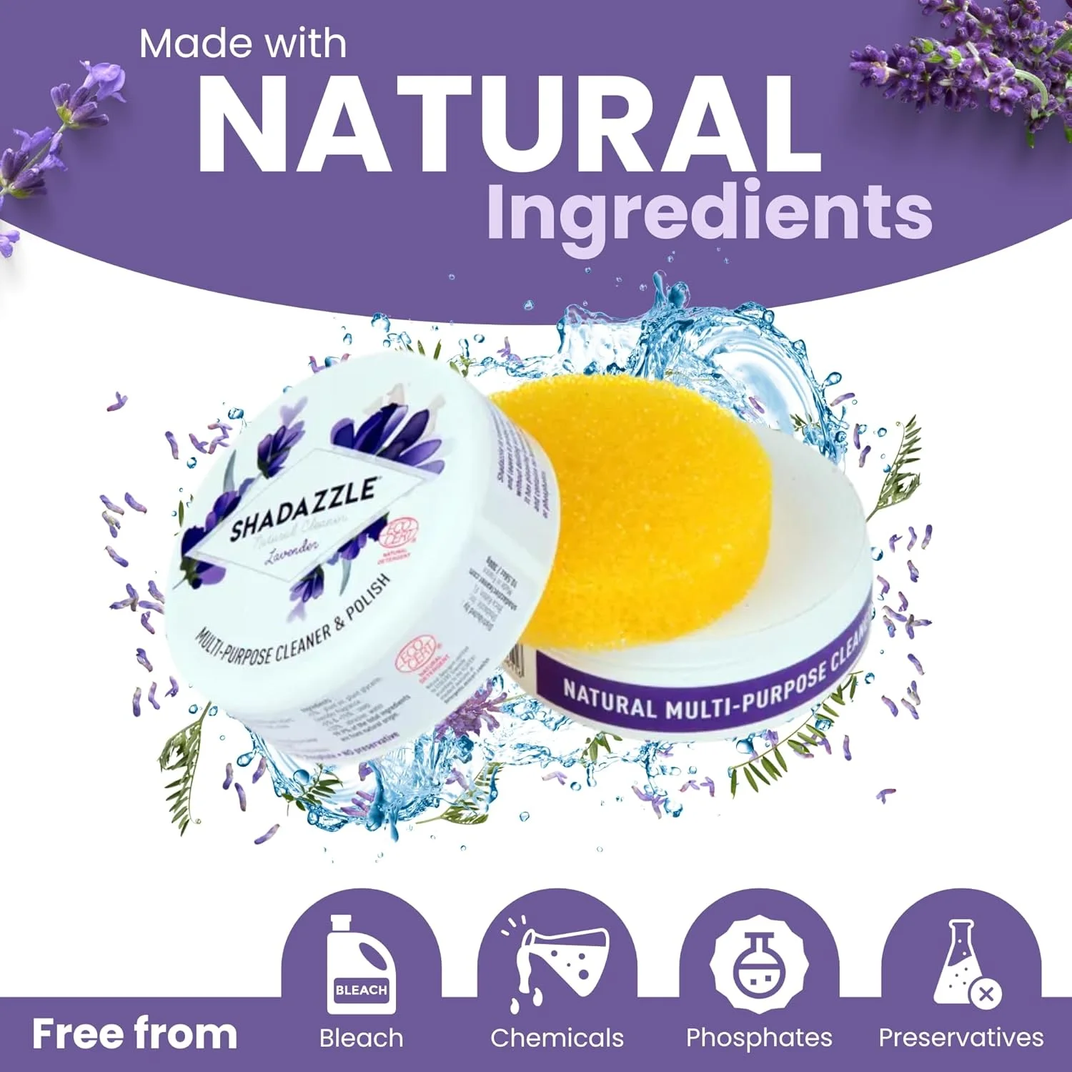 تمیز کننده چند منظوره شادازل با رایحه اسطوخودوس 300 گرمی SHADLAV تمیز کننده چند منظوره شادازل با رایحه اسطوخودوس 300 گرمی SHADLAV