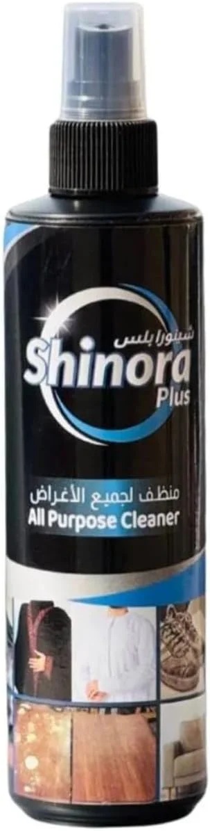 محلول پاک کننده چند منظوره شینورا پلاس، 250 میلی لیتر، لکه بر حرفه ای برای پارچه، فلز، پلاستیک و چراغ های جلو