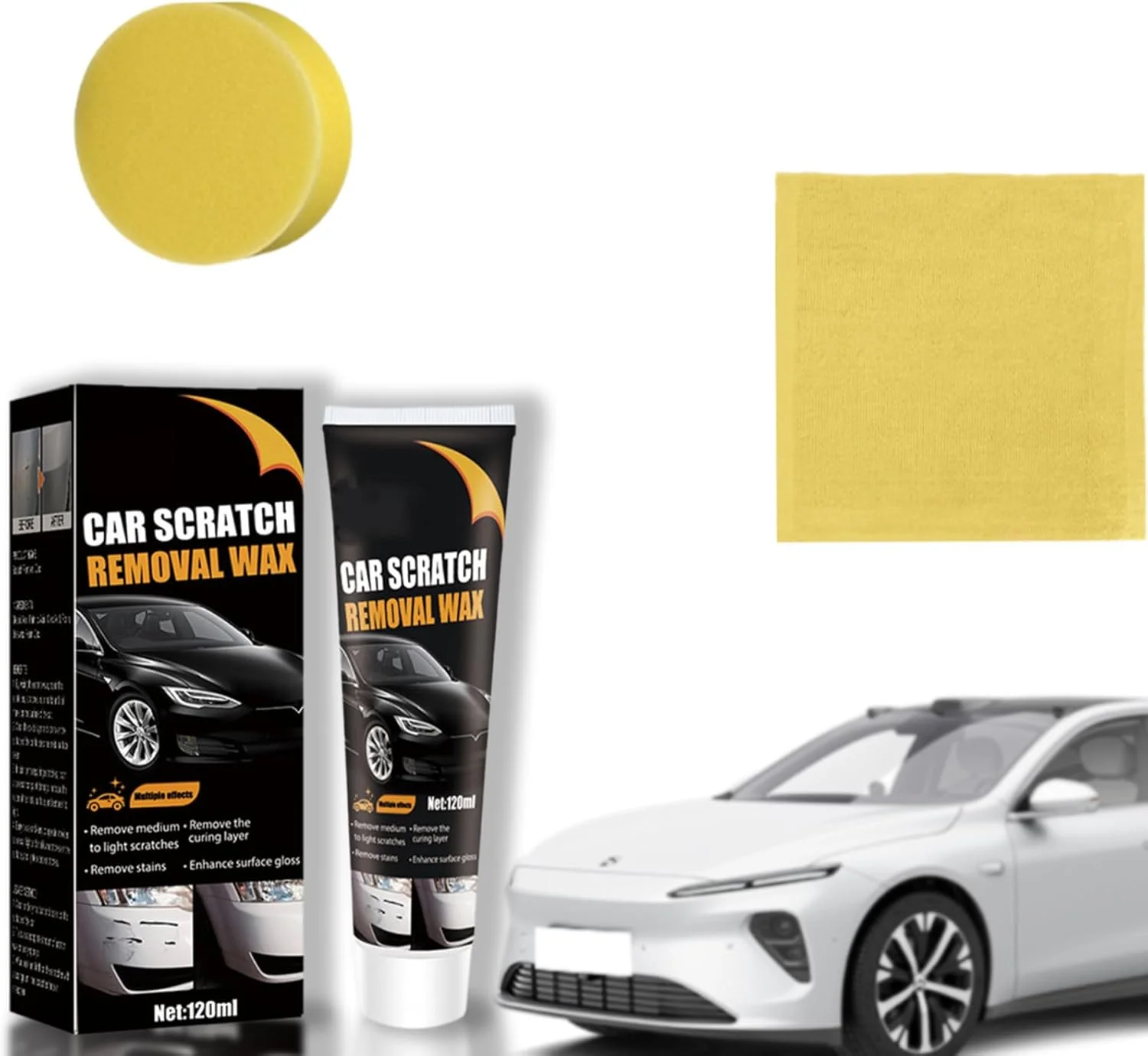 خمیر ترمیم خراش خودرو، پولیش واکس ترمیم خراش رنگ خودرو، از بین برنده خراش خودرو برای وسایل نقلیه، پولیش واکس ترمیم خراش رنگ خودرو (1 عدد)