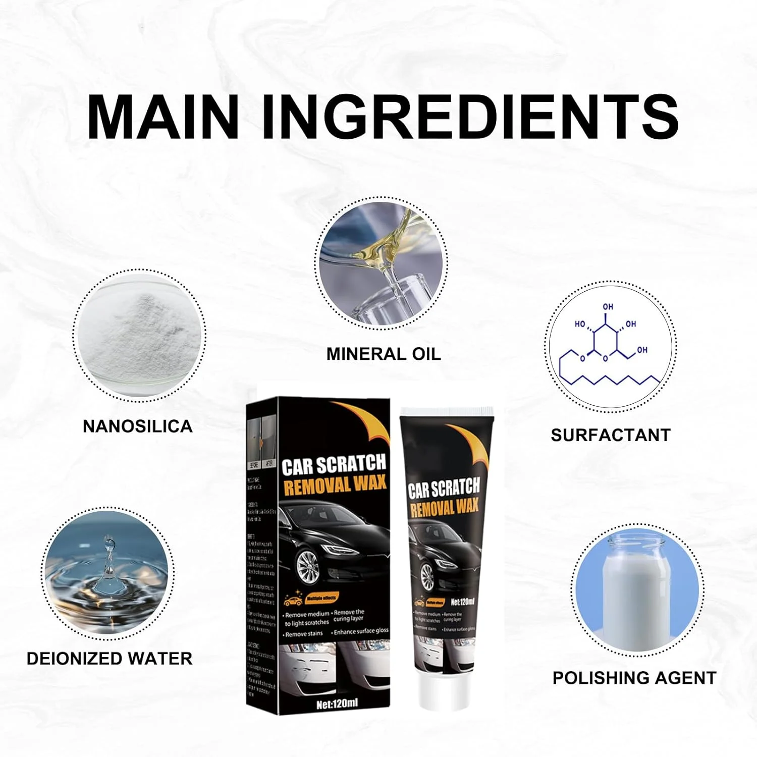 خمیر ترمیم خراش خودرو، پولیش واکس ترمیم خراش رنگ خودرو، از بین برنده خراش خودرو برای وسایل نقلیه، پولیش واکس ترمیم خراش رنگ خودرو (1 عدد)