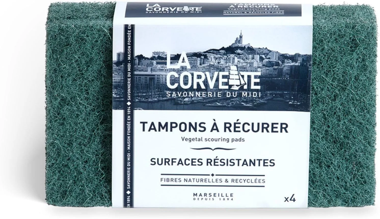 پدهای اسکاچ برای سطوح بسیار کثیف - بسته 4 عددی - عملکرد بالا