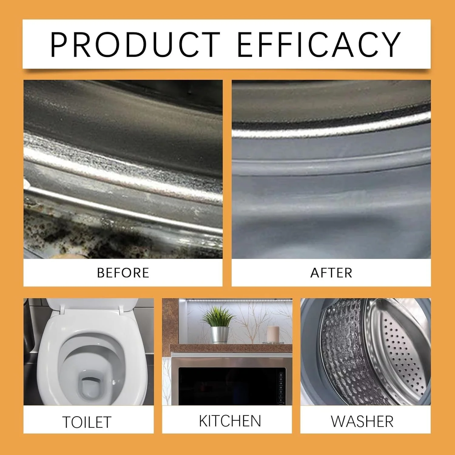 ژل پاک کننده لکه و درزگیر 100 میلی لیتری، ژل از بین برنده خانگی، پاک کننده خانگی، پاک کننده ماشین لباسشویی خانگی برای درزگیر ماشین لباسشویی درب جلو، دوغاب حمام، دوش، سینک آشپزخانه، درزگیر