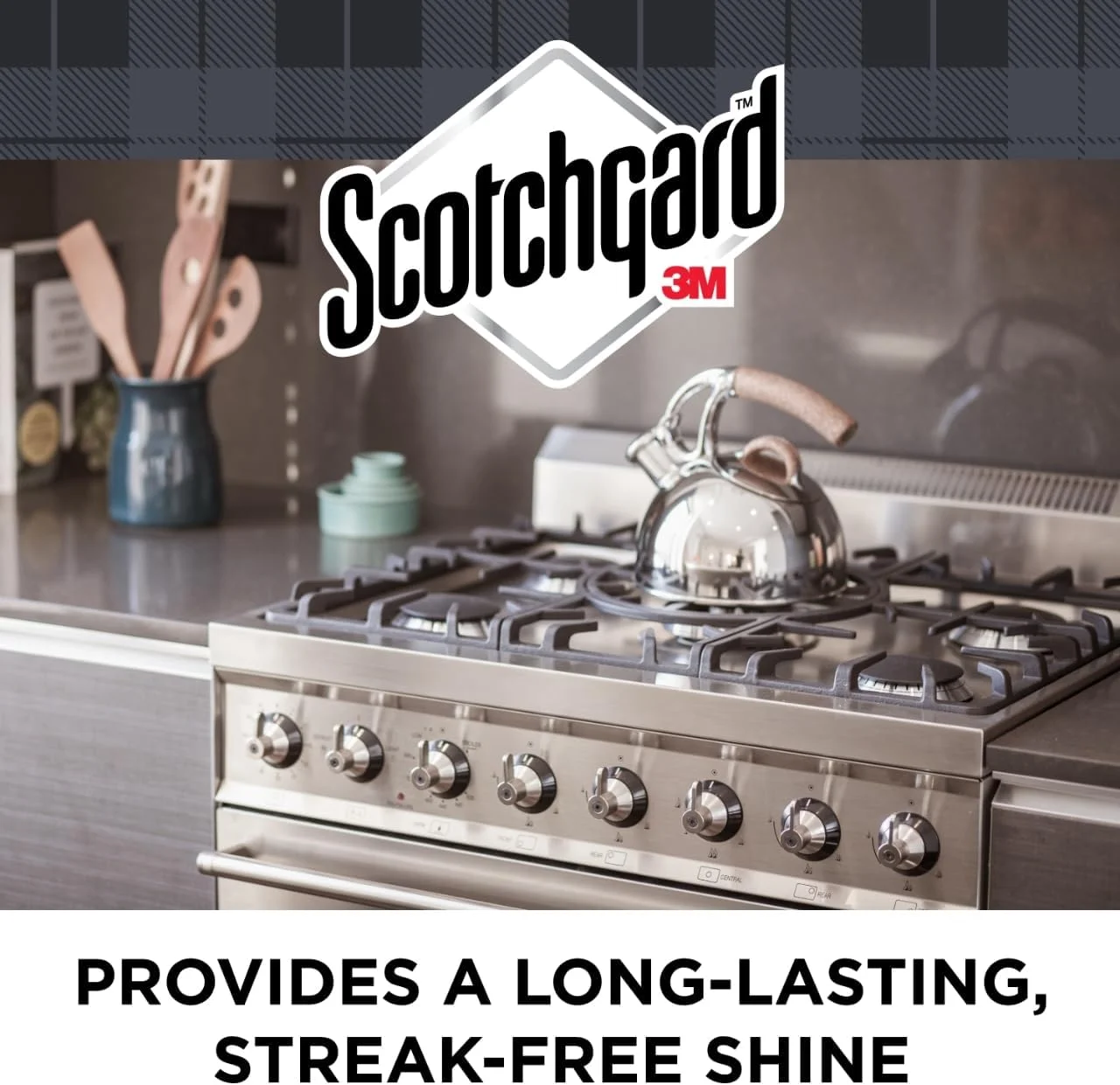 اسپری پاک کننده استیل ضد زنگ Scotchgard، 495 میلی لیتر، 1 عدد در بسته | از بین برنده و مقاوم در برابر اثر انگشت و لکه | سطوح شما را تمیز نگه می دارد | ایده آل برای یخچال، اجاق گاز، مایکروویو و موارد دیگر