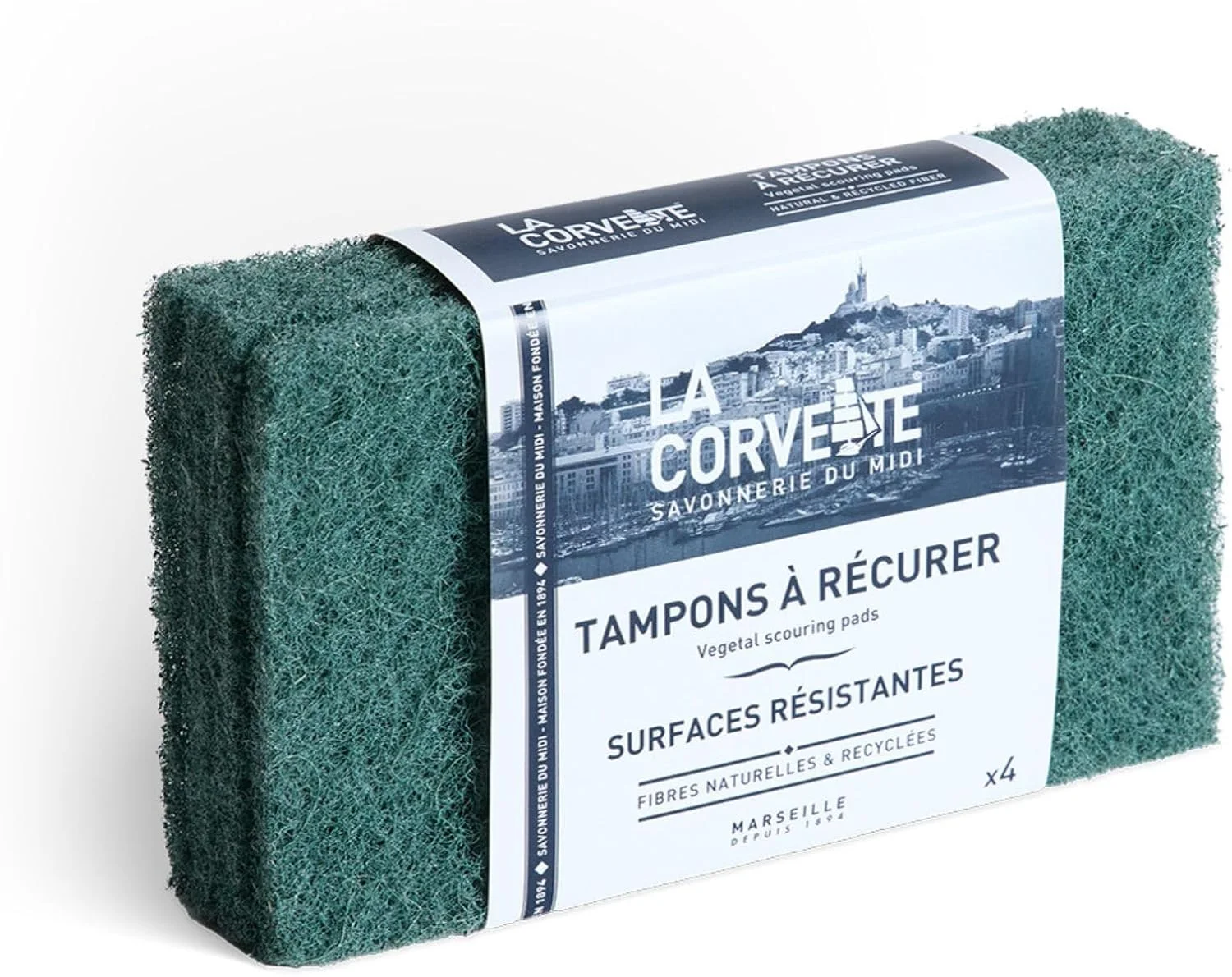 پدهای اسکاچ برای سطوح بسیار کثیف - بسته 4 عددی - عملکرد بالا