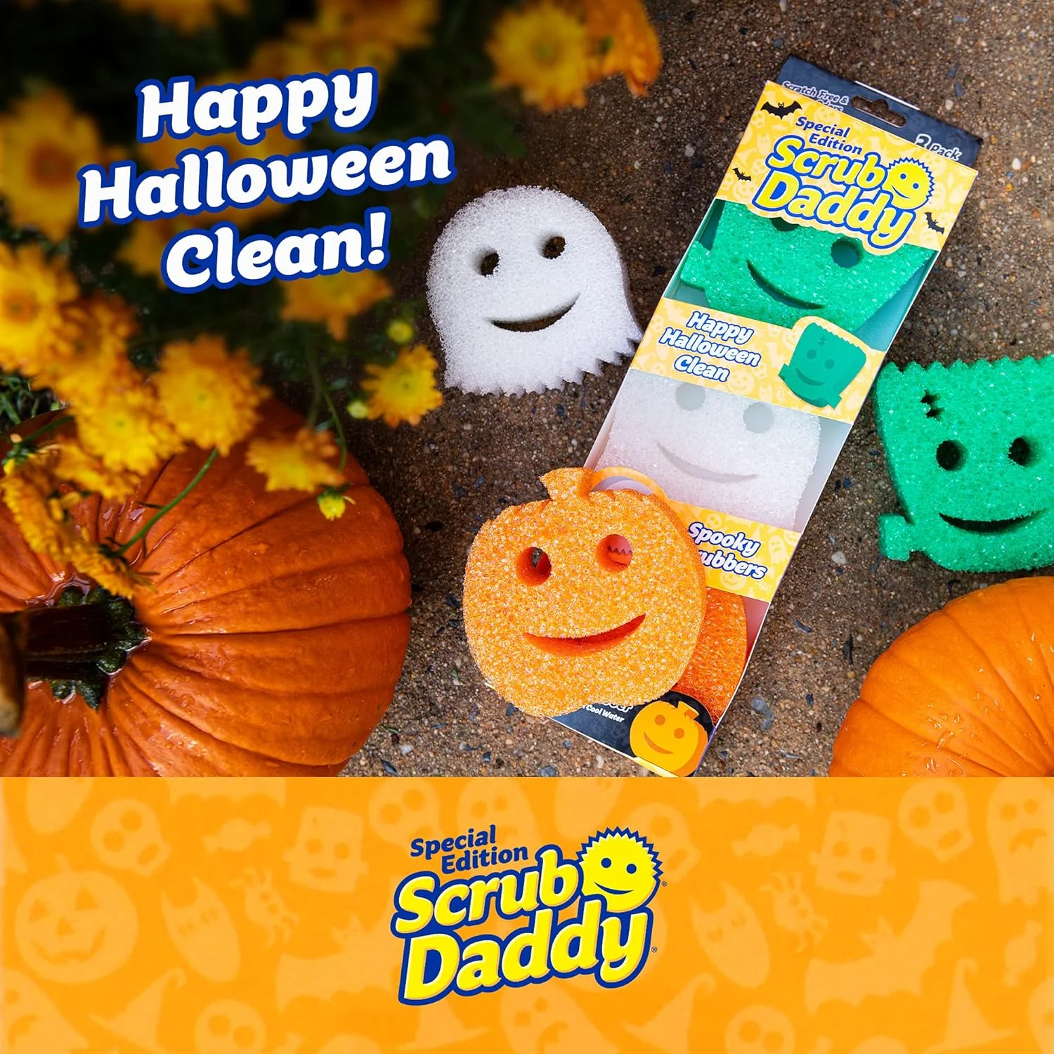 اسکراب ددی - اسفنج هالووین - اسکرابرهای بدون خش برای ظروف و خانه - 3 عددی اسکراب ددی - اسفنج هالووین - اسکرابرهای بدون خش برای ظروف و خانه - 3 عددی
