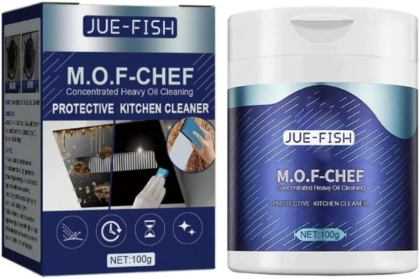 رومبا 1 عدد پودر تمیز کننده آشپزخانه، پاک کننده غلیظ آلودگی روغن سنگین به همراه اسفنج، حوله و دستکش، پودر چربی زدای خانگی