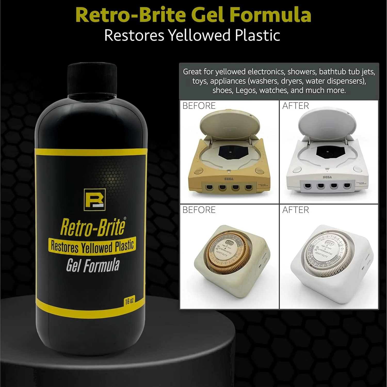 Retro-Brite (سس مخصوص) : احیا کننده پلاستیک های زرد شده (473 میلی لیتر)