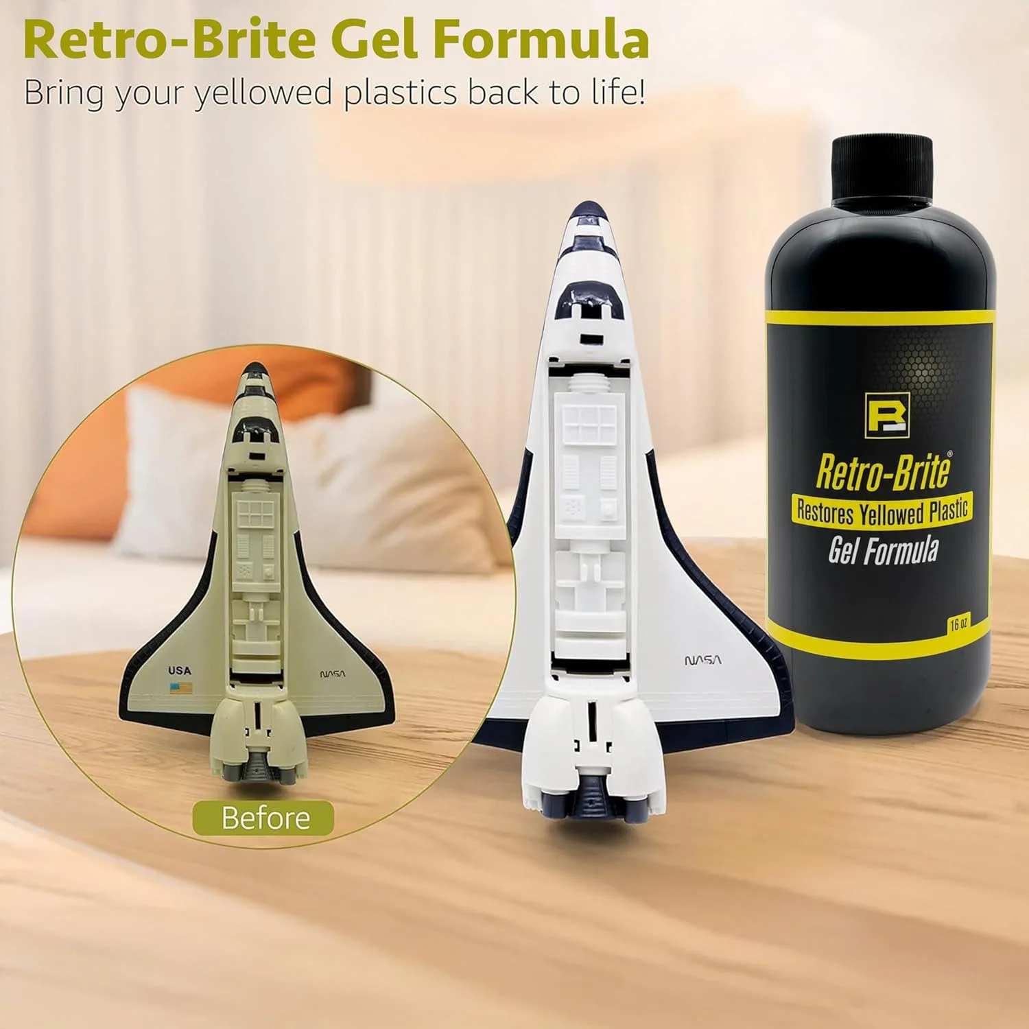 Retro-Brite (سس مخصوص) : احیا کننده پلاستیک های زرد شده (473 میلی لیتر)