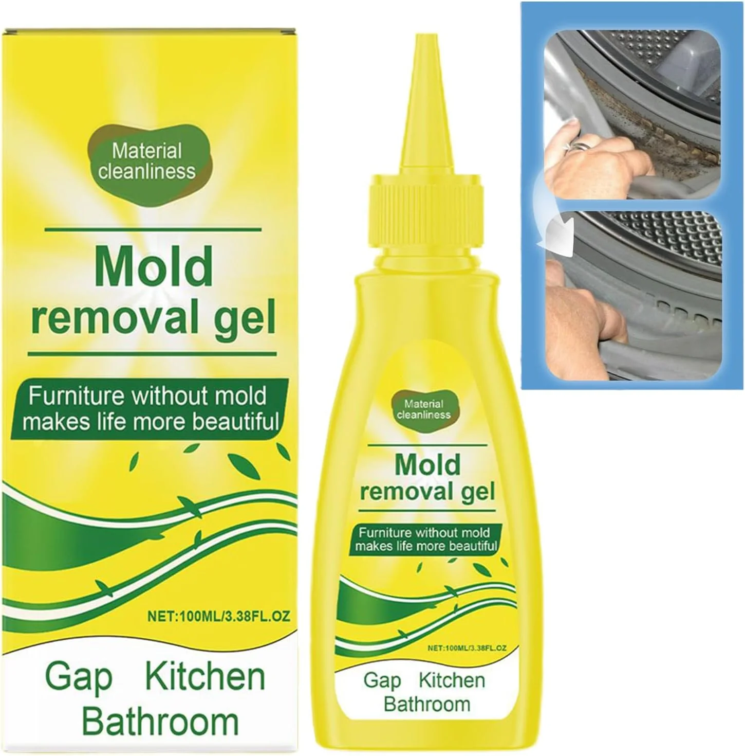 ژل از بین برنده کپک، 100 میلی لیتر، حذف کننده جرم و درزگیر | ژل لکه بر خانگی، برای سینک آشپزخانه، حمام، دوش، وان، واشر یخچال، نشیمنگاه توالت فرنگی ژل از بین برنده کپک، 100 میلی لیتر، حذف کننده جرم و درزگیر | ژل لکه بر خانگی، برای سینک آشپزخانه، حمام، دوش، وان، واشر یخچال، نشیمنگاه توالت فرنگی