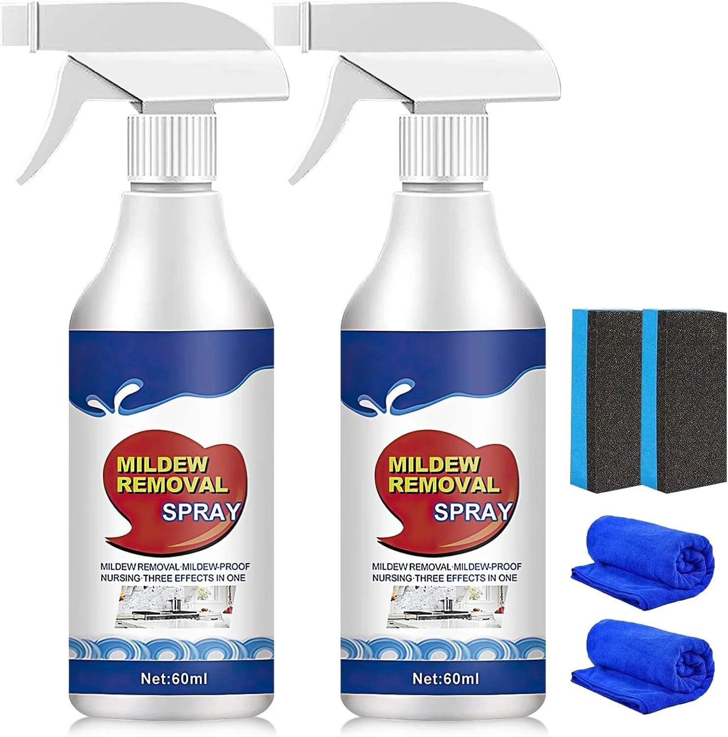 ژل پاک کننده کپک Azonee، فوم اسپری پاک کننده لکه با عملکرد سریع، اسپری پاک کننده کپک چند منظوره خانگی، مناسب برای دیوارها، کاشی ها، کف، سینک ها، وان حمام و توالت (2 عدد) ژل پاک کننده کپک Azonee، فوم اسپری پاک کننده لکه با عملکرد سریع، اسپری پاک کننده کپک چند منظوره خانگی، مناسب برای دیوارها، کاشی ها، کف، سینک ها، وان حمام و توالت (2 عدد)