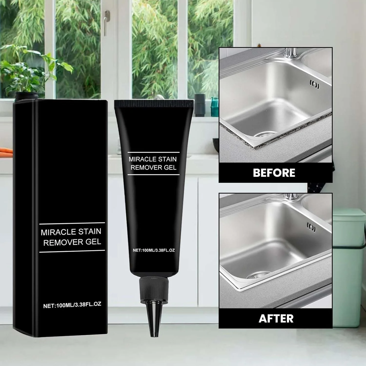 ژل از بین برنده کپک آزونه، 100 میلی لیتر، پاک کننده عمیق کپک، ژل از بین برنده کپک خانگی برای آشپزخانه، واشر ماشین لباسشویی، نوار یخچال، سینک، وان و درزگیر توالت، دیوار ژل از بین برنده کپک آزونه، 100 میلی لیتر، پاک کننده عمیق کپک، ژل از بین برنده کپک خانگی برای آشپزخانه، واشر ماشین لباسشویی، نوار یخچال، سینک، وان و درزگیر توالت، دیوار