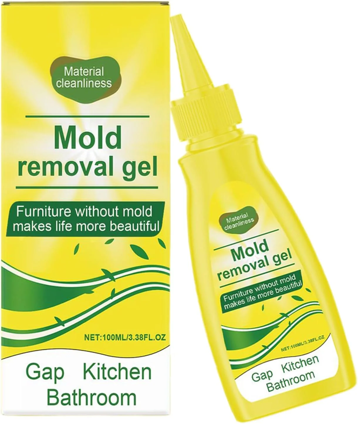 ژل از بین برنده کپک، رسوب زدای 100 میلی لیتری دوش، تمیز کننده ماشین لباسشویی | برای سینک آشپزخانه، حمام، دوش، وان، واشر یخچال، نشیمنگاه توالت